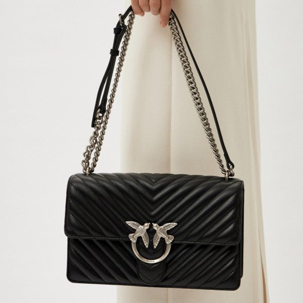 Black women’s bag Pinko дамска черна чанта 100941A0GK Z99O Front view