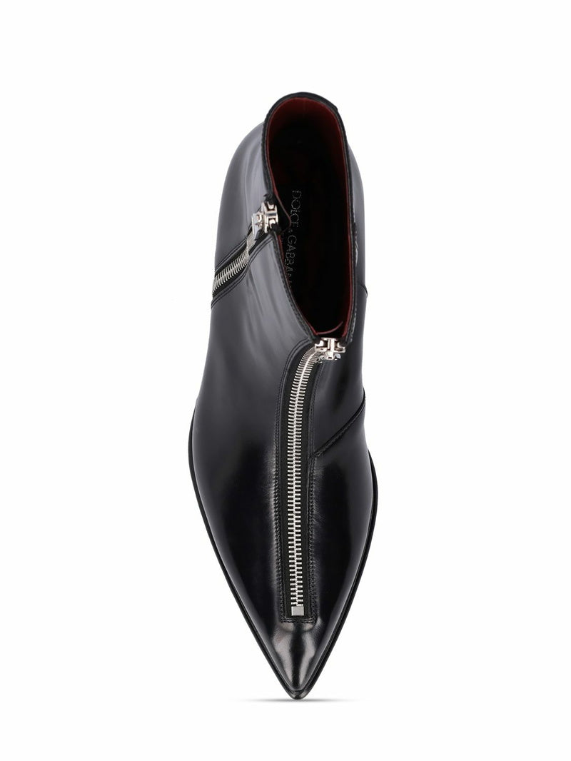 Мъжки луксозни боти Men’s ankle boots Dolce & Gabbana Achille Black