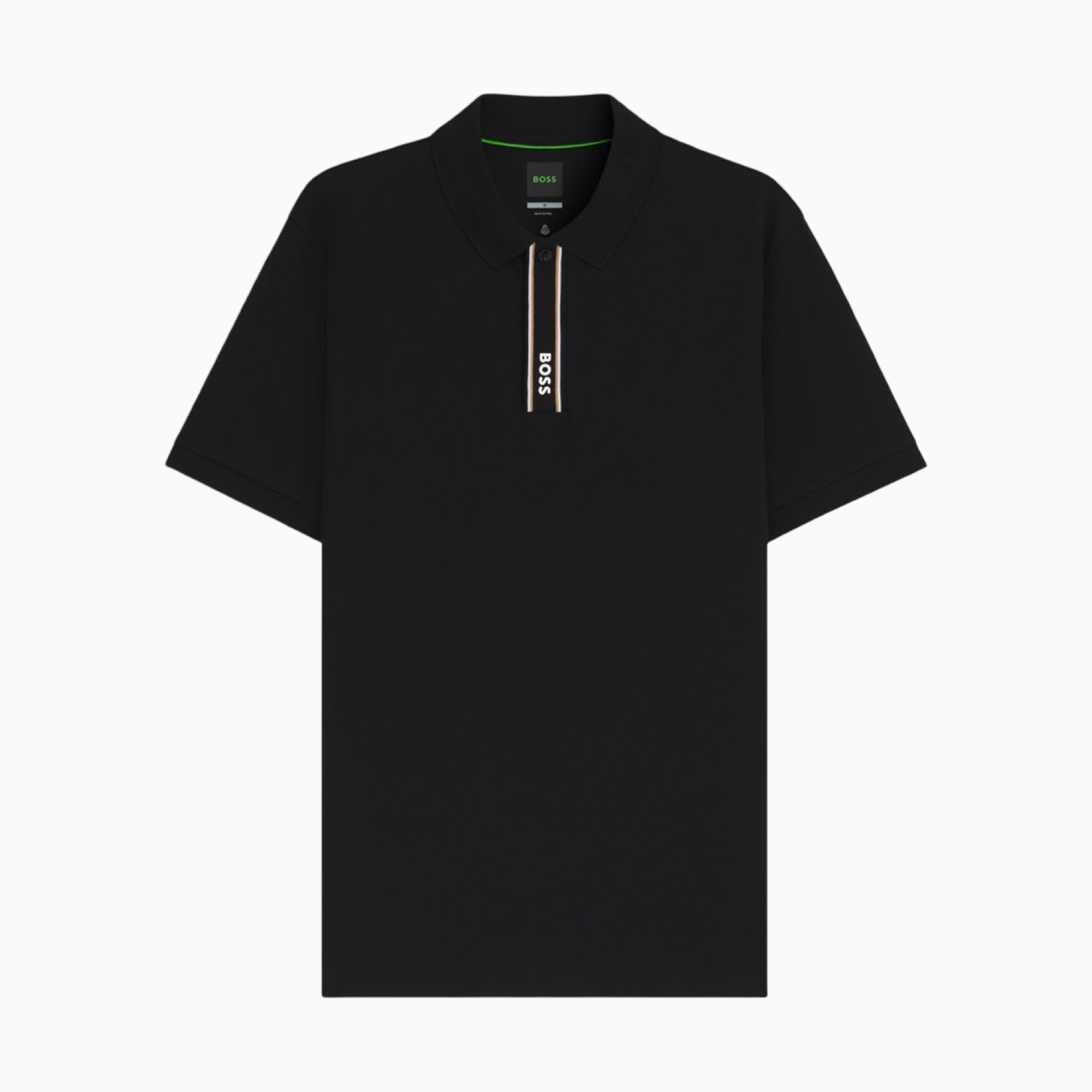 Мъжка черна поло тениска Boss Paddy GOC Golf Men Polo 50549362 001 Front View
