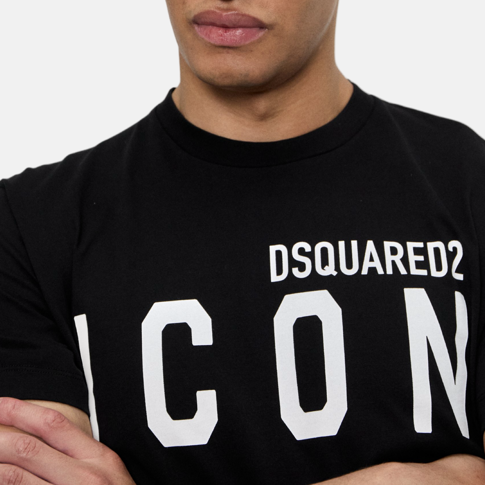 Мъжка черна тениска Dsquared² Black Cotton T-Shirt