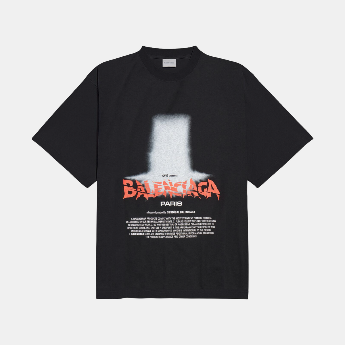 Balenciaga The Door Oversized T-shirt 850345TUVO41000 Front View