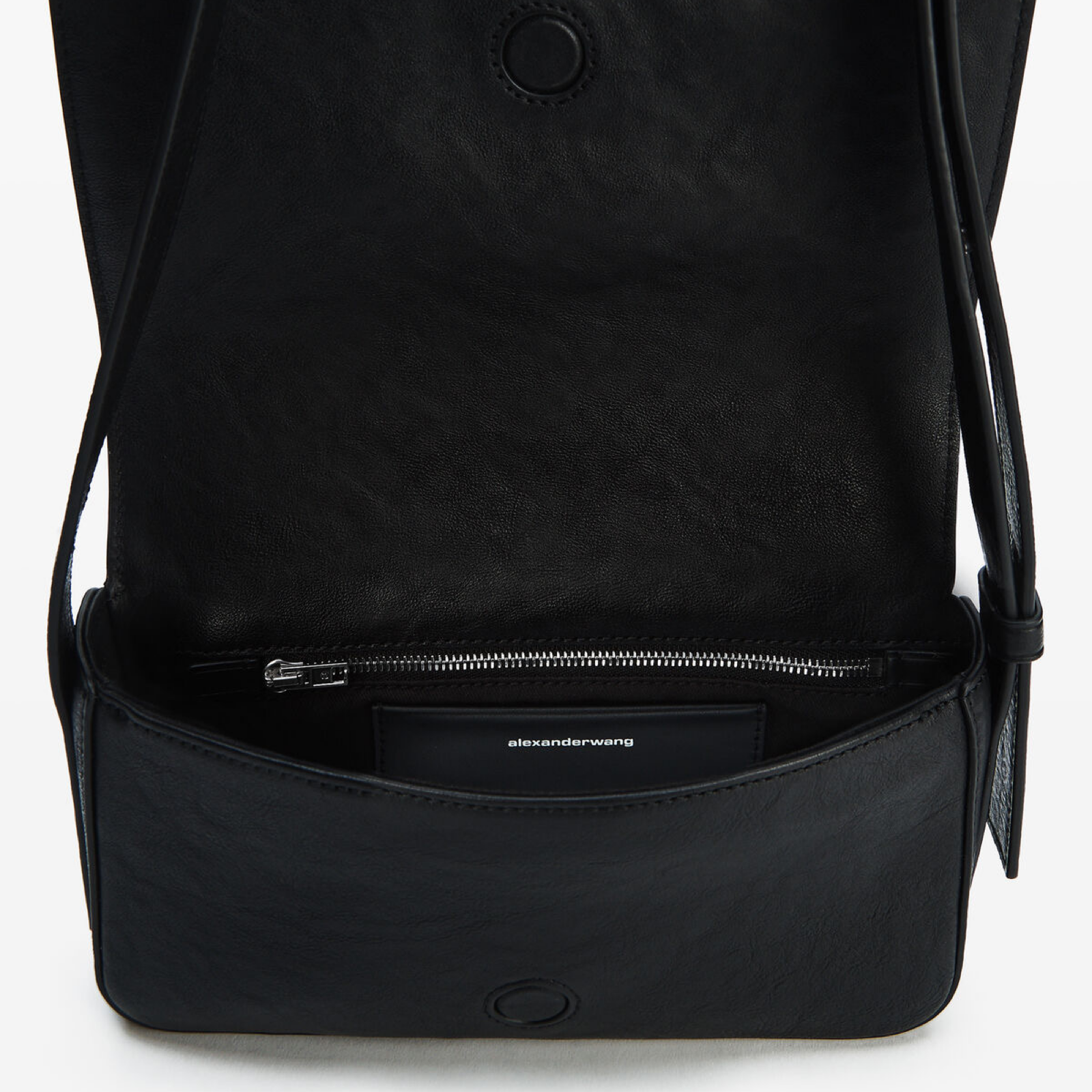 Alexander Wang Punch Flap Crossbody Bag AL20126X01L001BB Inside View