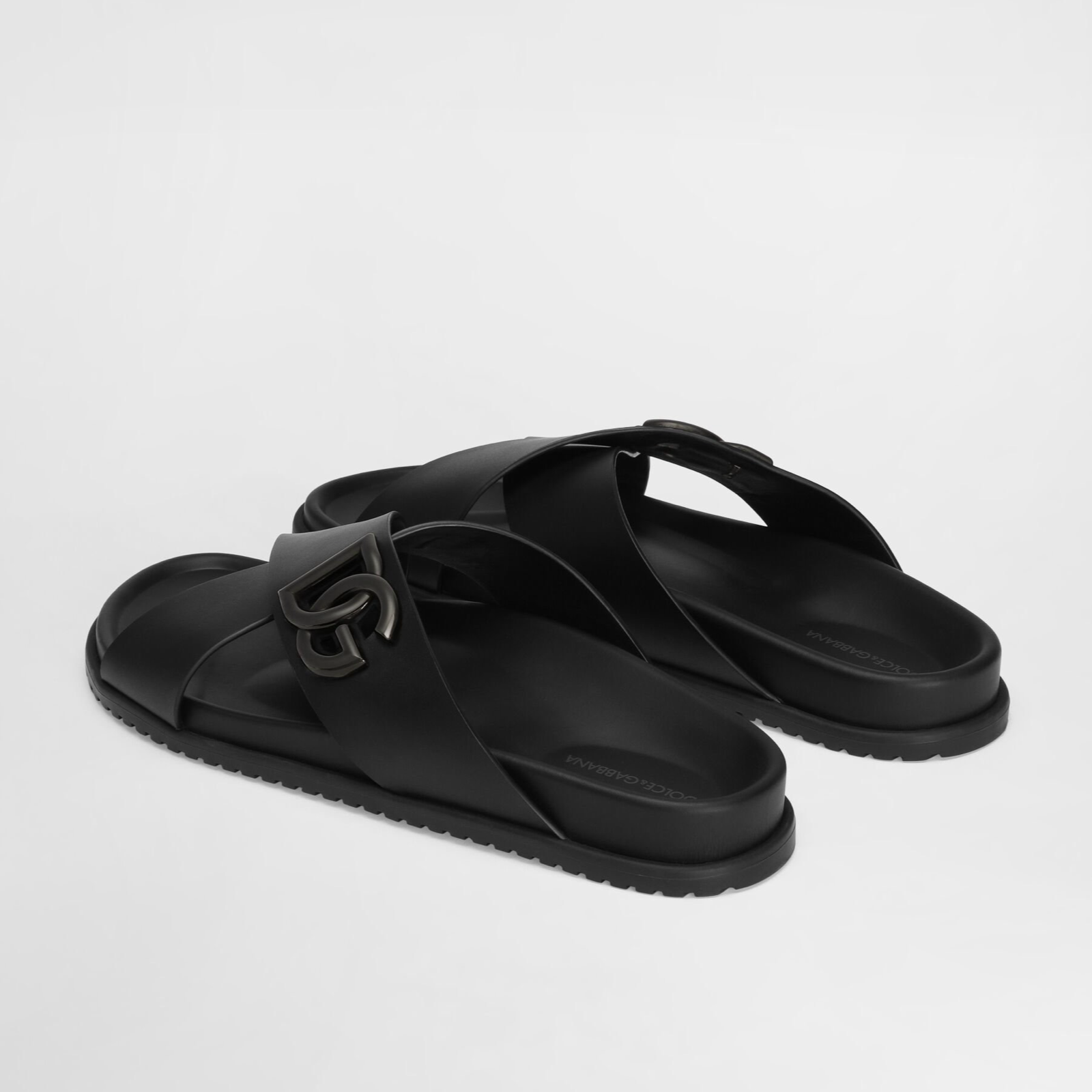 Dolce & Gabbana Calfskin Sandals A80525A9Q6780999 Heel View