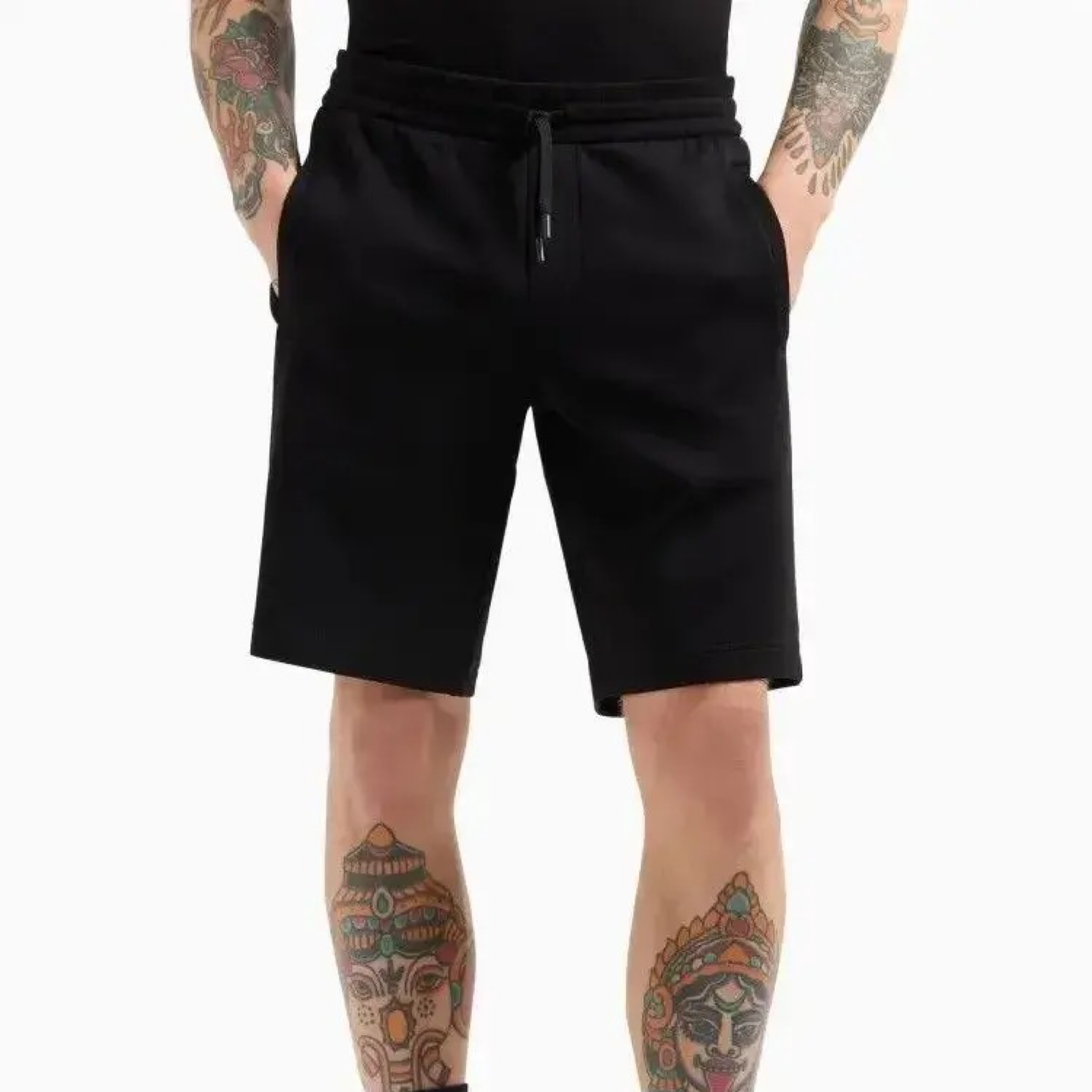 Мъжки черни къси панталони Armani Exchange Men Shorts XM000372 AF10818 UC001 Front View