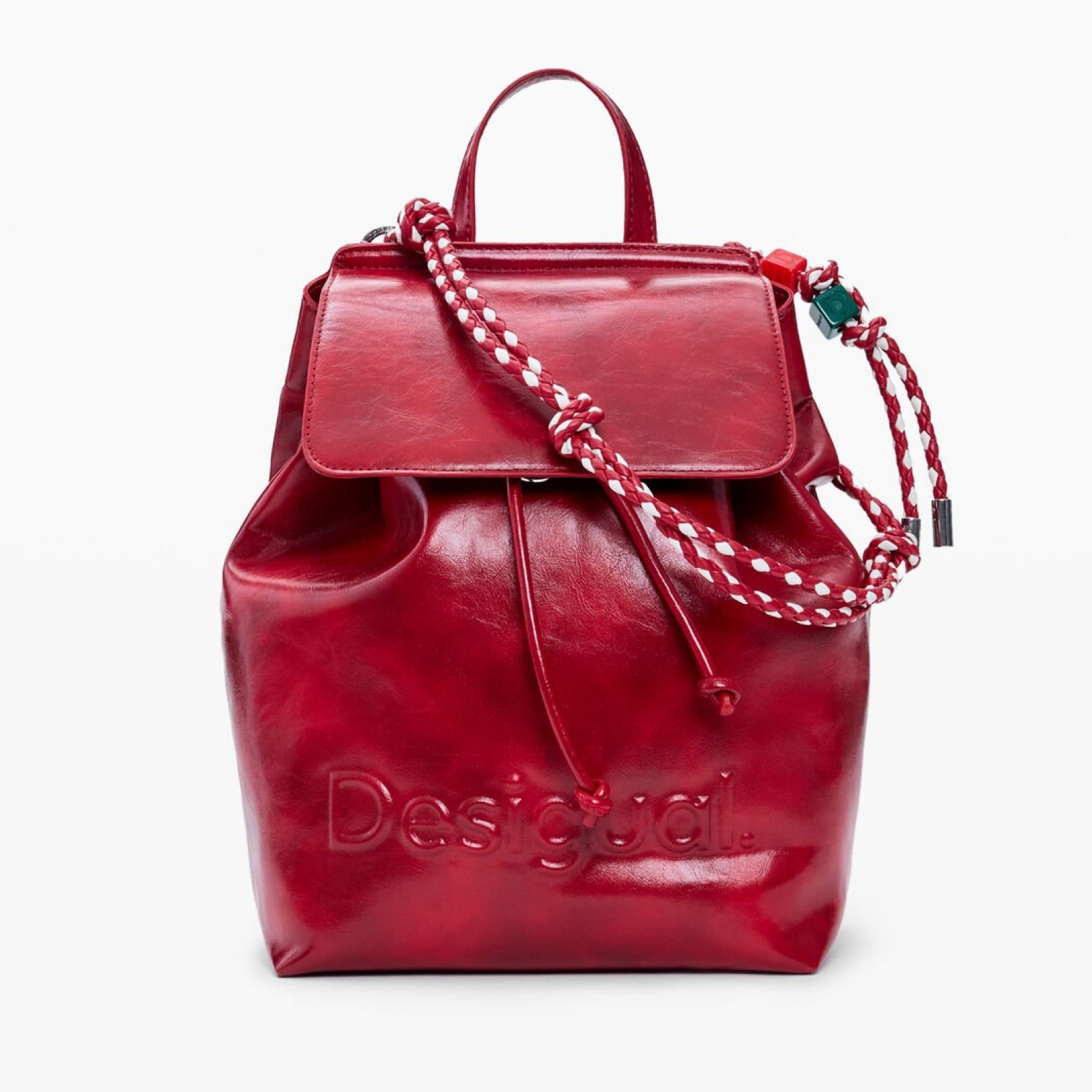 Дамска червена раница Desigual Women Rucksack 26SAKP20 3000U Front View