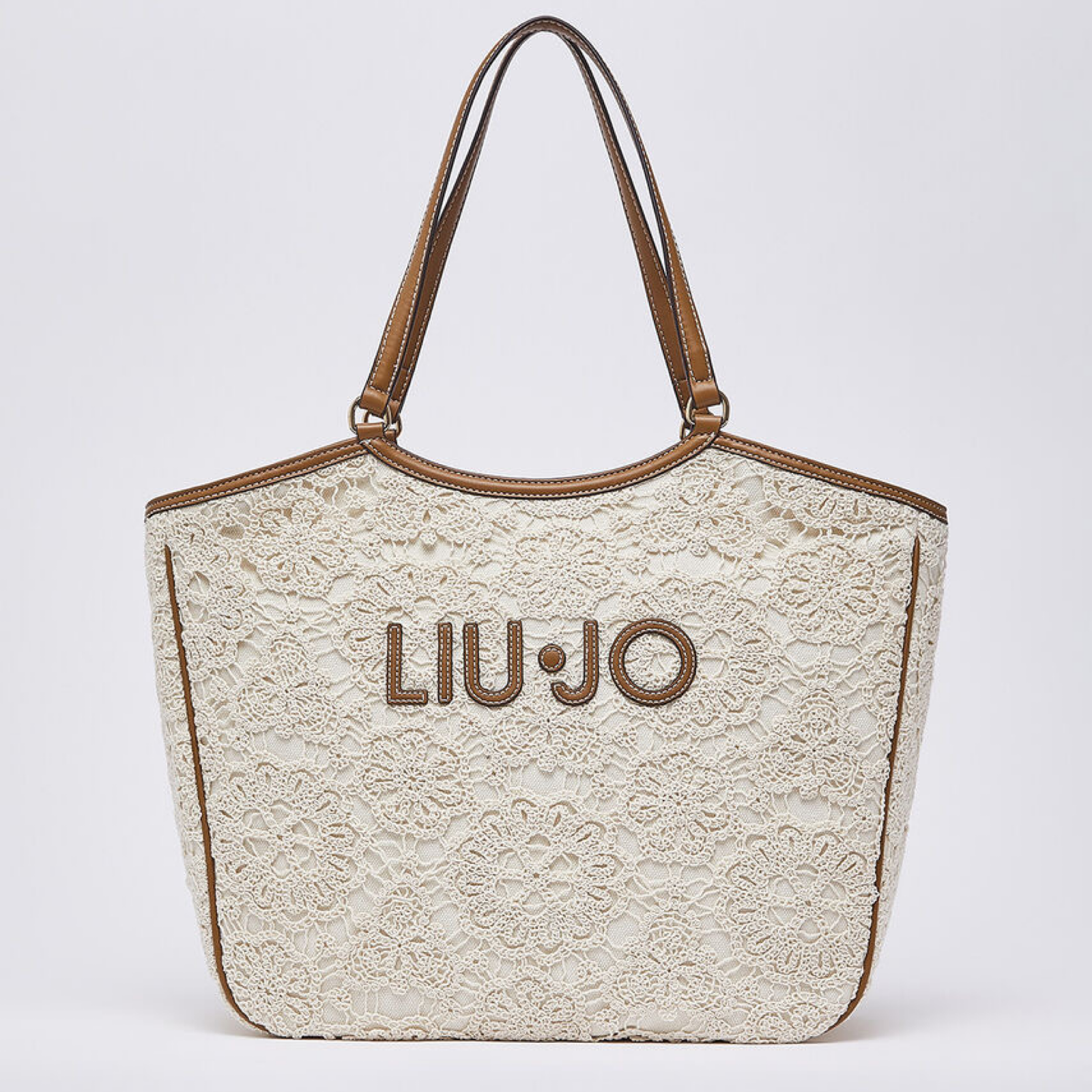 Дамска чанта Liu Jo Large Lace Tote Bag AA6208 J3865 X0459 Front View