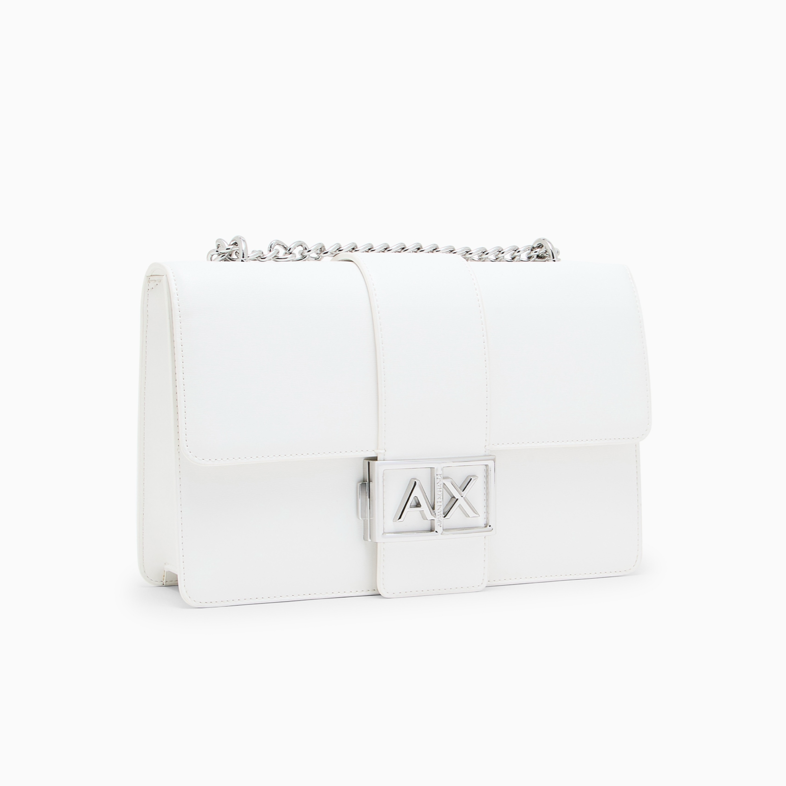 Дамска бяла чанта Armani Exchange Women Crossbody Bag XW000070 AF12039 U0011 Side View