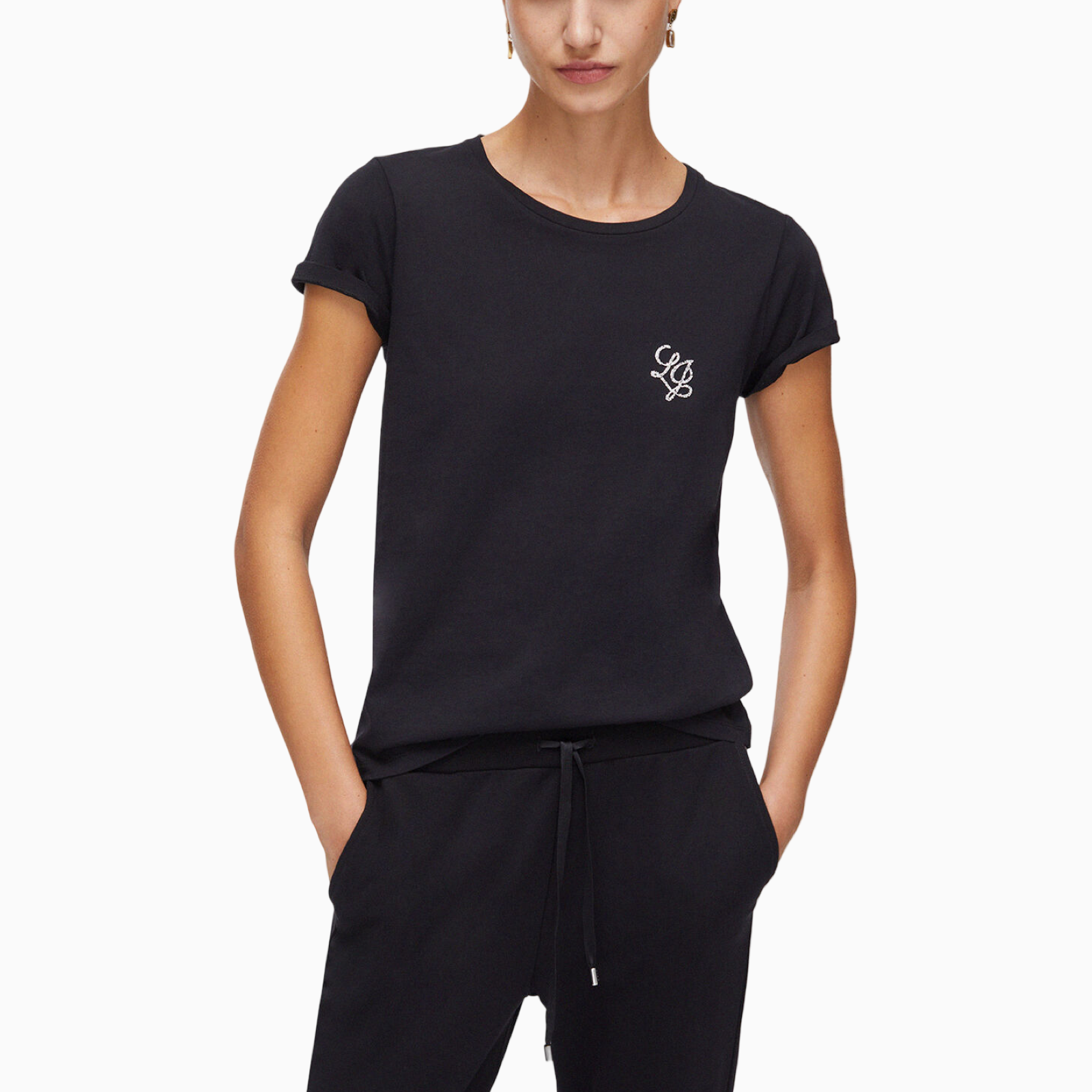 Дамска тениска Liu Jo Women T-shirt TA6056 JS923 S9149 Front View