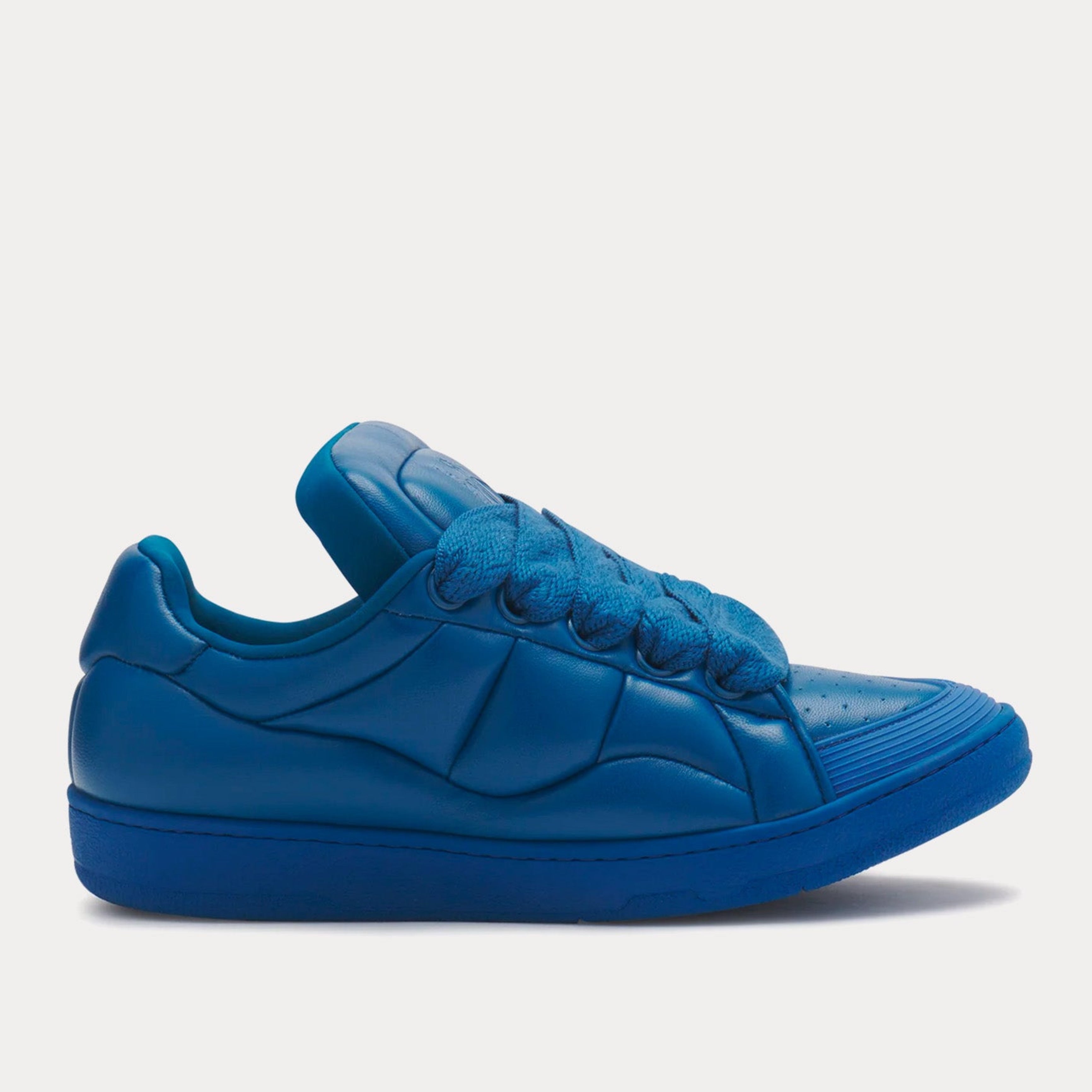 Мъжки сини кожени кецове Men’s sneakers Lanvin FMSKDK0CNAPA2020 Blue lateral view