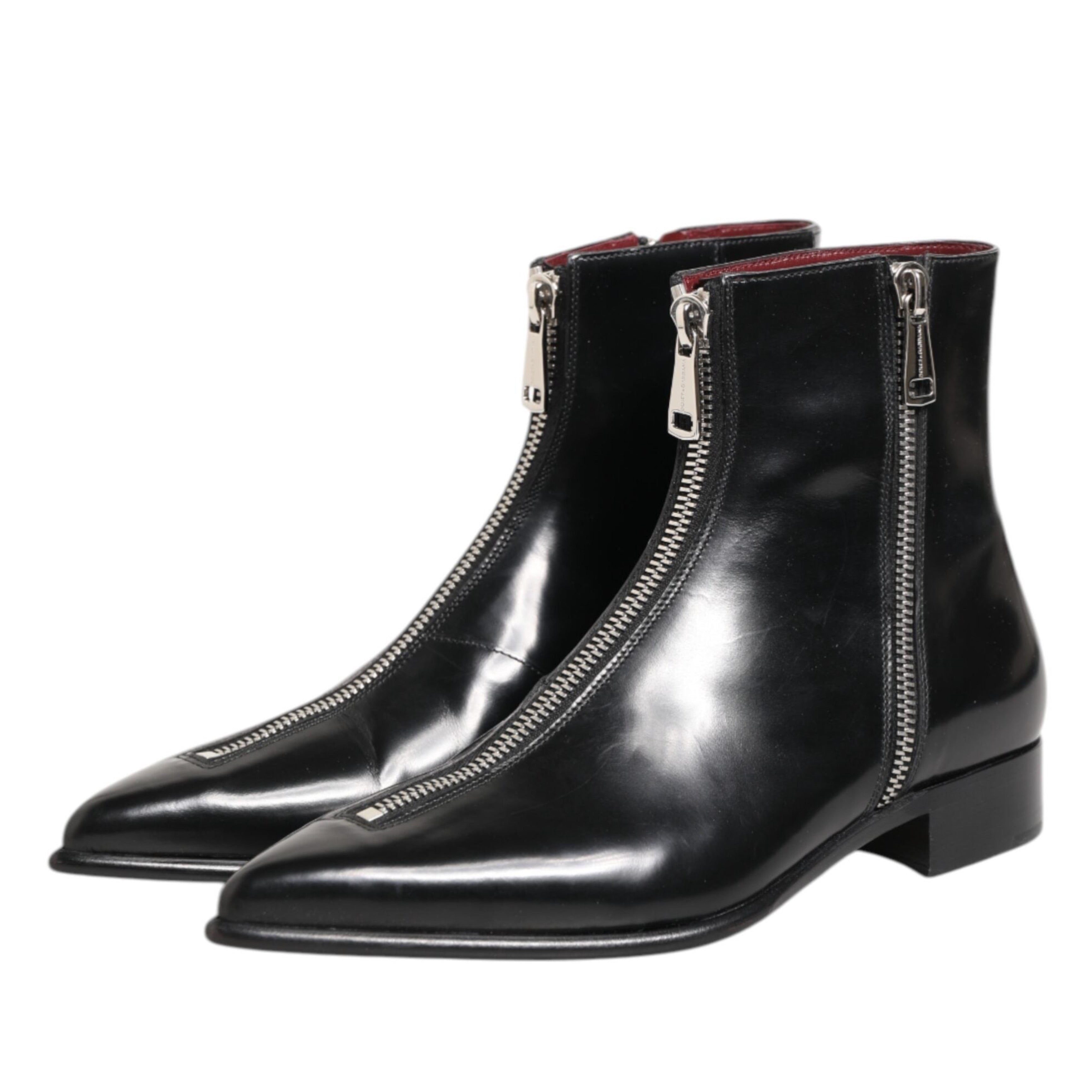 Мъжки луксозни боти Men’s ankle boots Dolce & Gabbana Achille Black