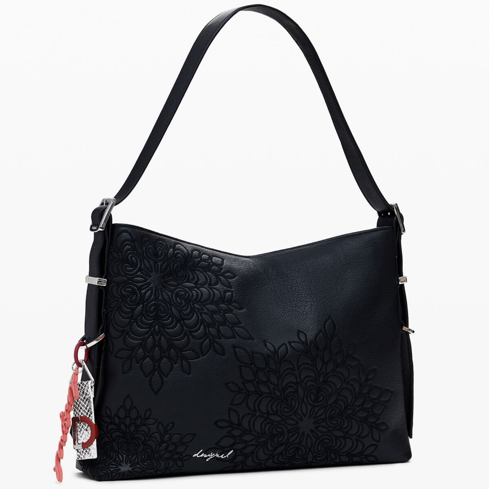 Дамска чанта Women’s shoulder bag Desigual 25WAXPA0 2000 Black angled view