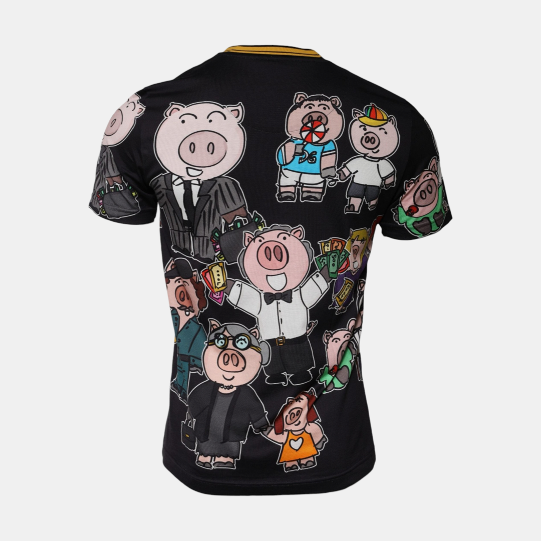 Мъжка тениска Dolce & Gabbana Pig Family Men T-shirt