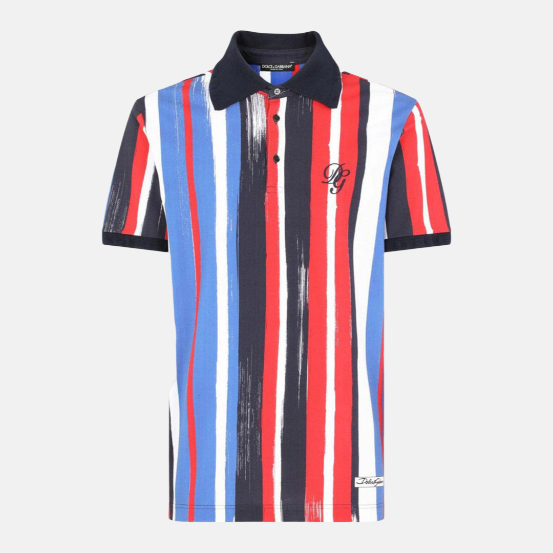 Мъжка поло тениска Dolce & Gabbana
Striped Cotton Polo