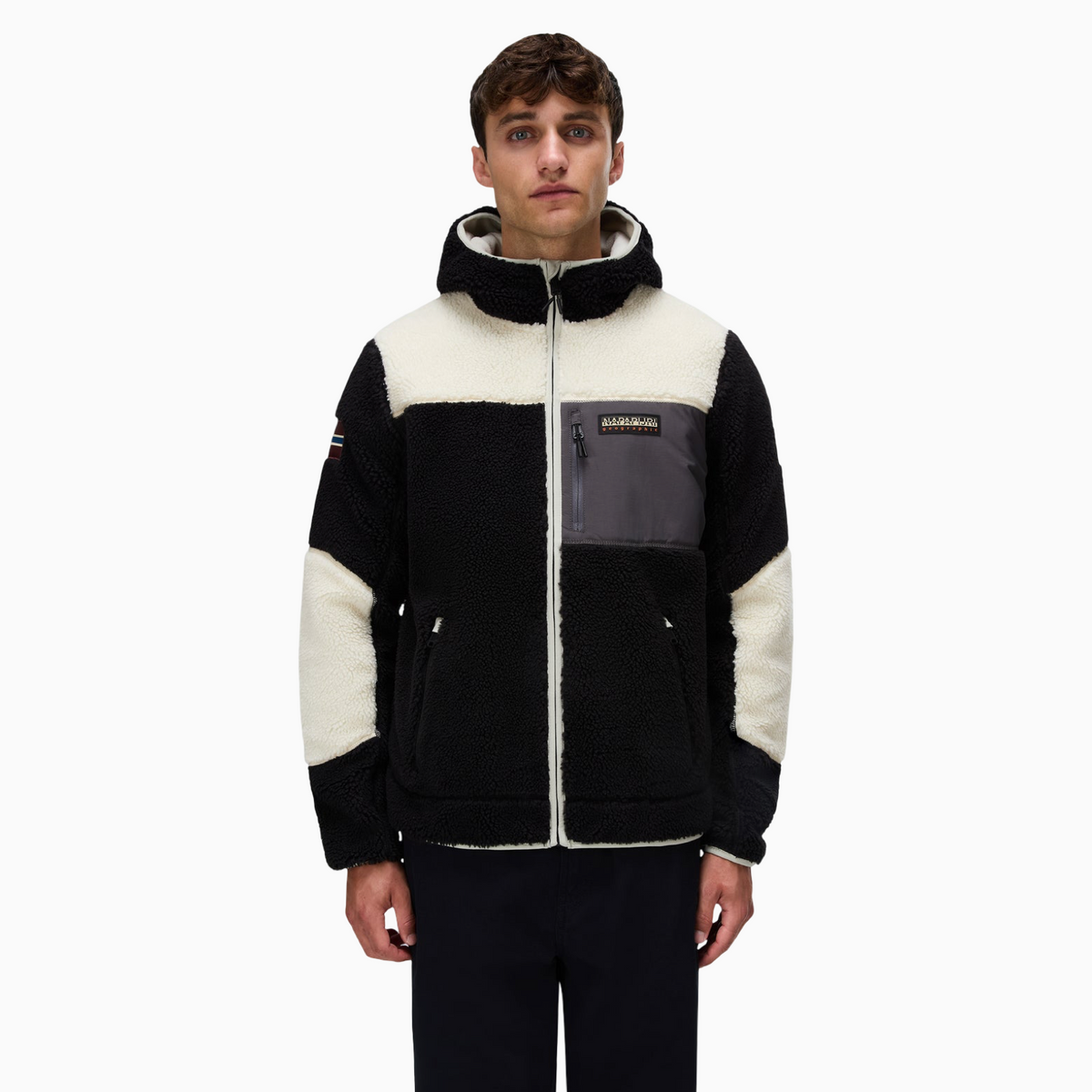 Мъжко худи Napapijri Yupik Men Fleece Hoodie NP0A8AZX MCB Front View