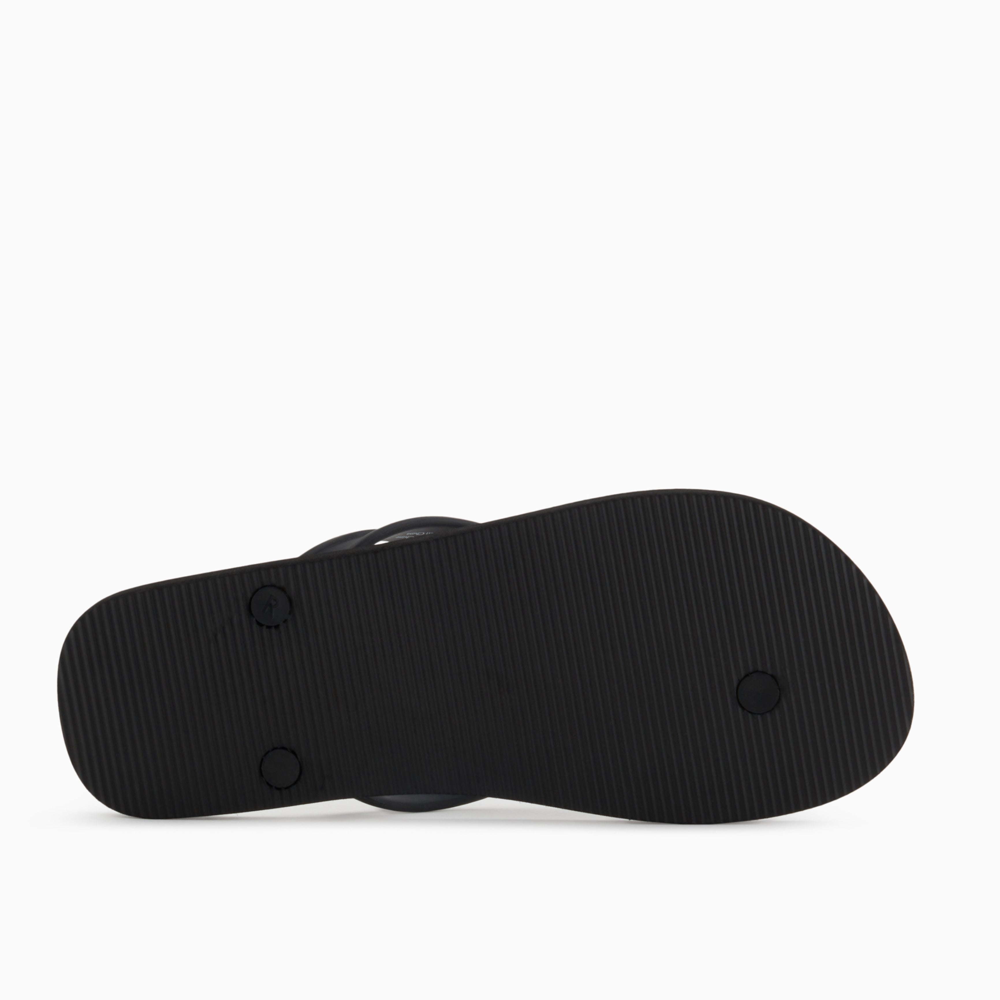 Мъжки джапанки в черно и бяло Men’s flip flops Armani Exchange XUQ002 XV676 N814 Black / Off White Outsole view