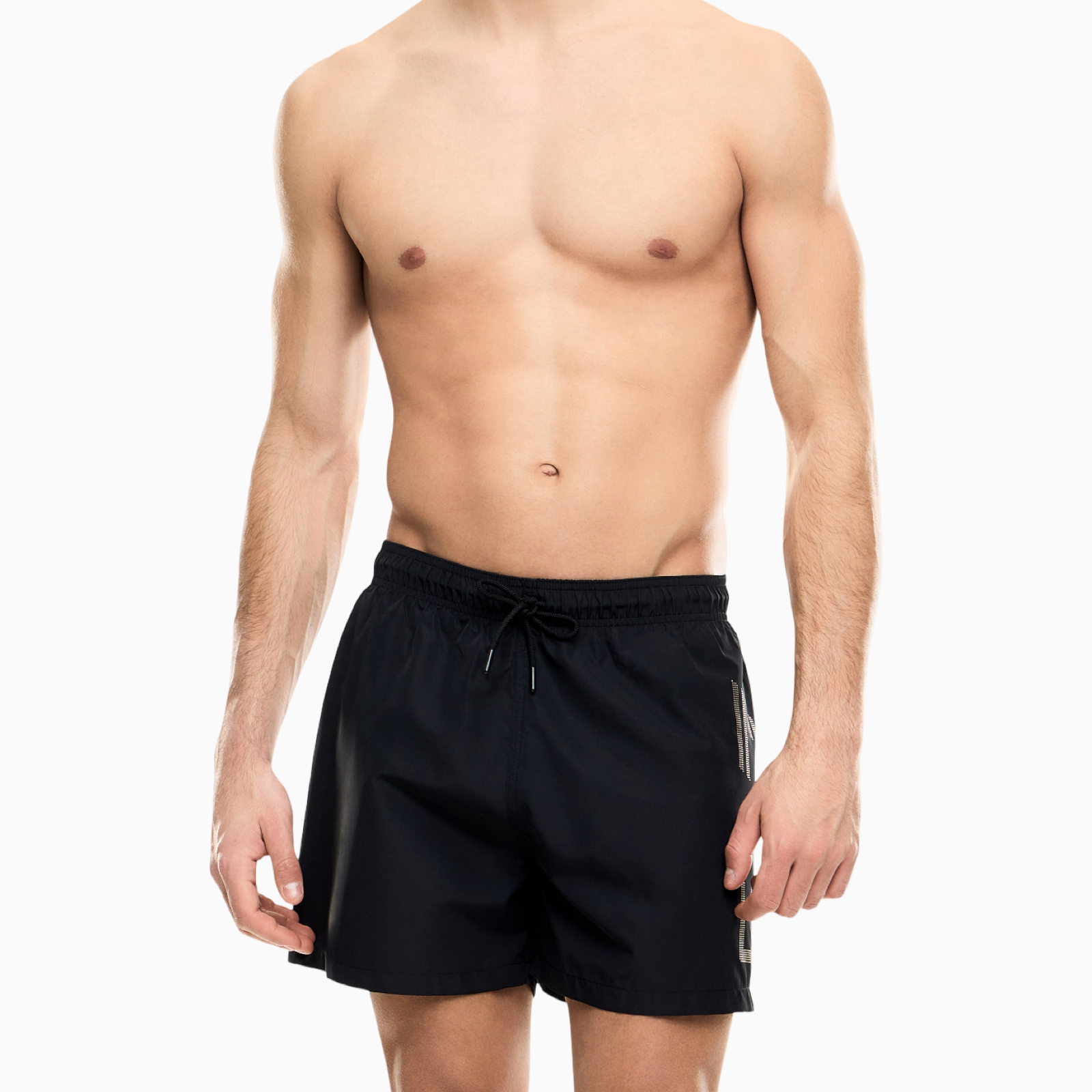 Мъжки черни бански EA7 Emporio Armani Men Swimwear 7M002001 AF14497 MC004 Front View