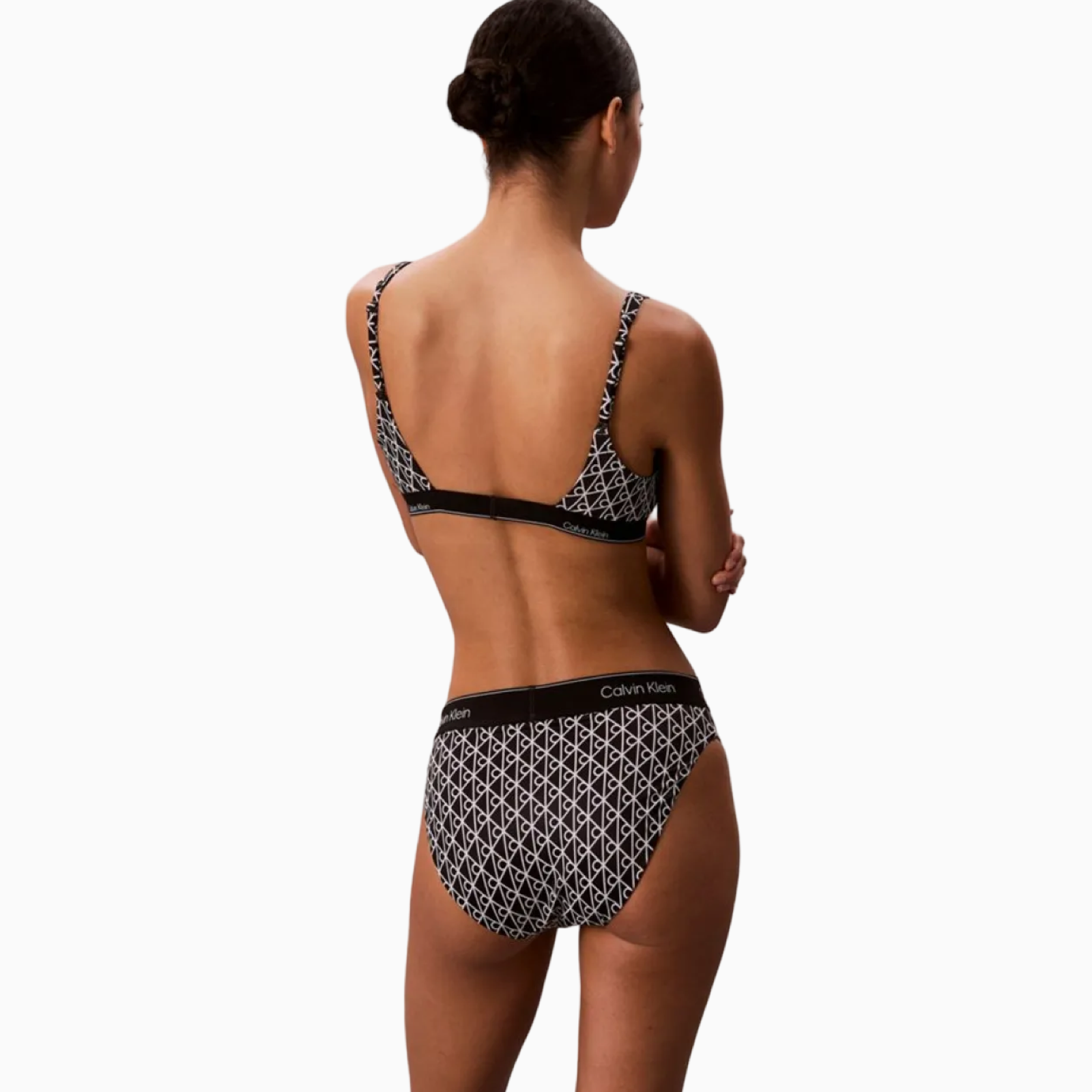 Дамски бански долно Calvin Klein Women Swimwear Bottom LV00Q61132 32N Back View