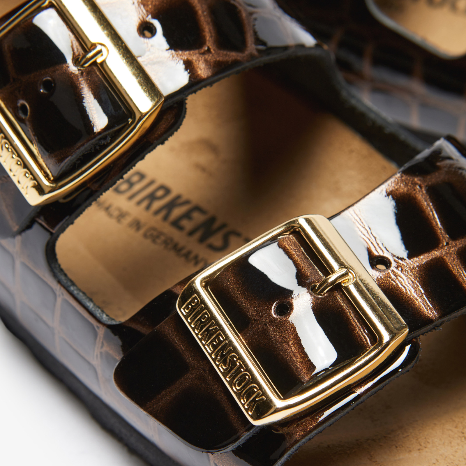 Дамски сандали Birkenstock Arizona BS Leather Embo Women Sandals 1032864 Close-Up