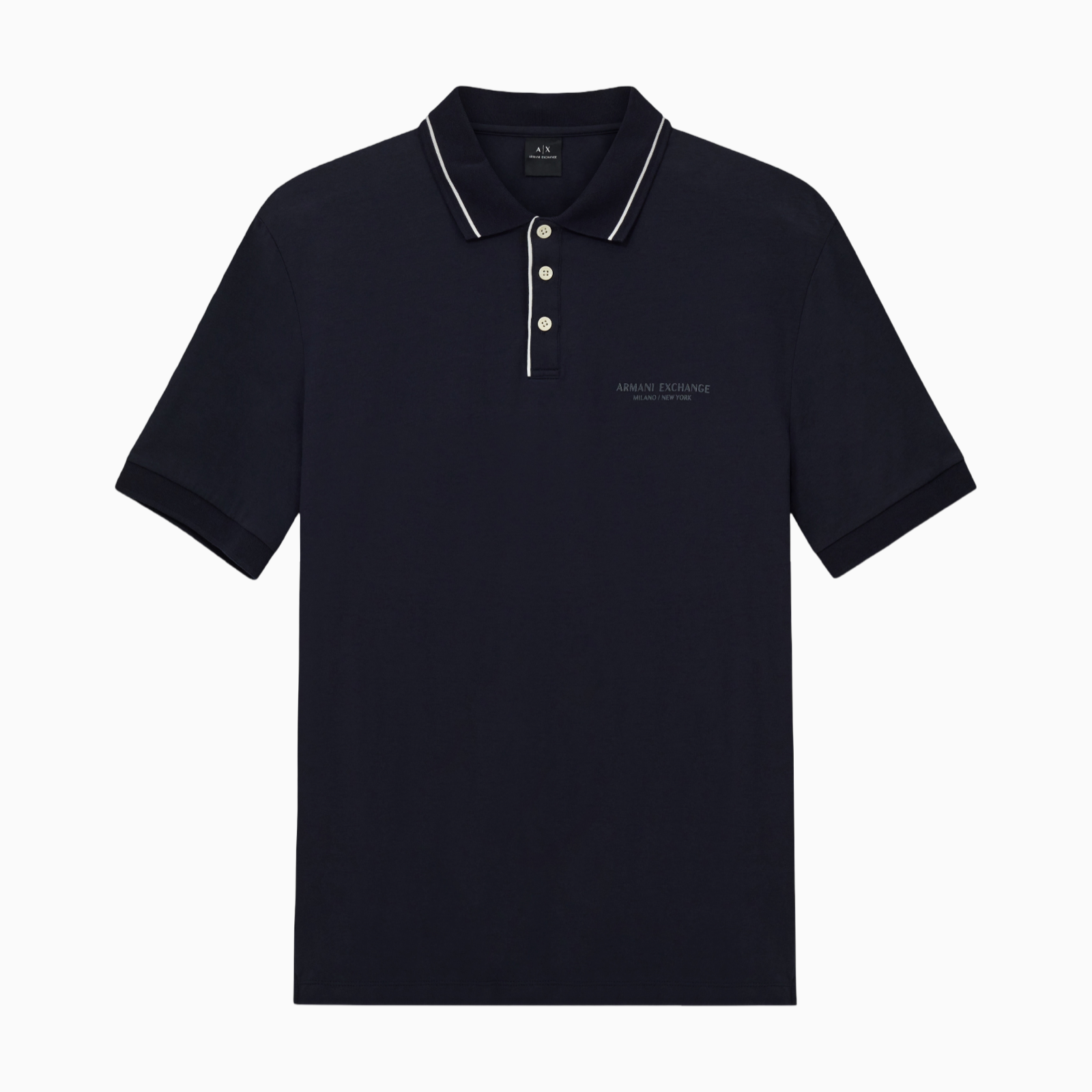 Мъжка тъмно синя поло тениска Armani Exchange Men Polo XM001557 AF10363 UB101 Front View