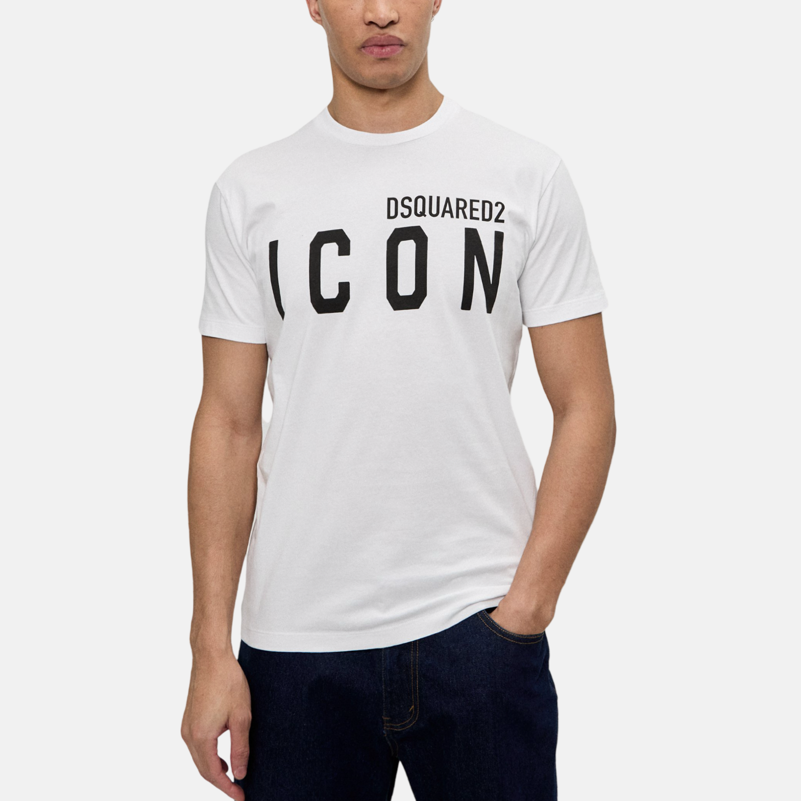 Мъжка бяла тениска Dsquared² Icon Men T-Shirt