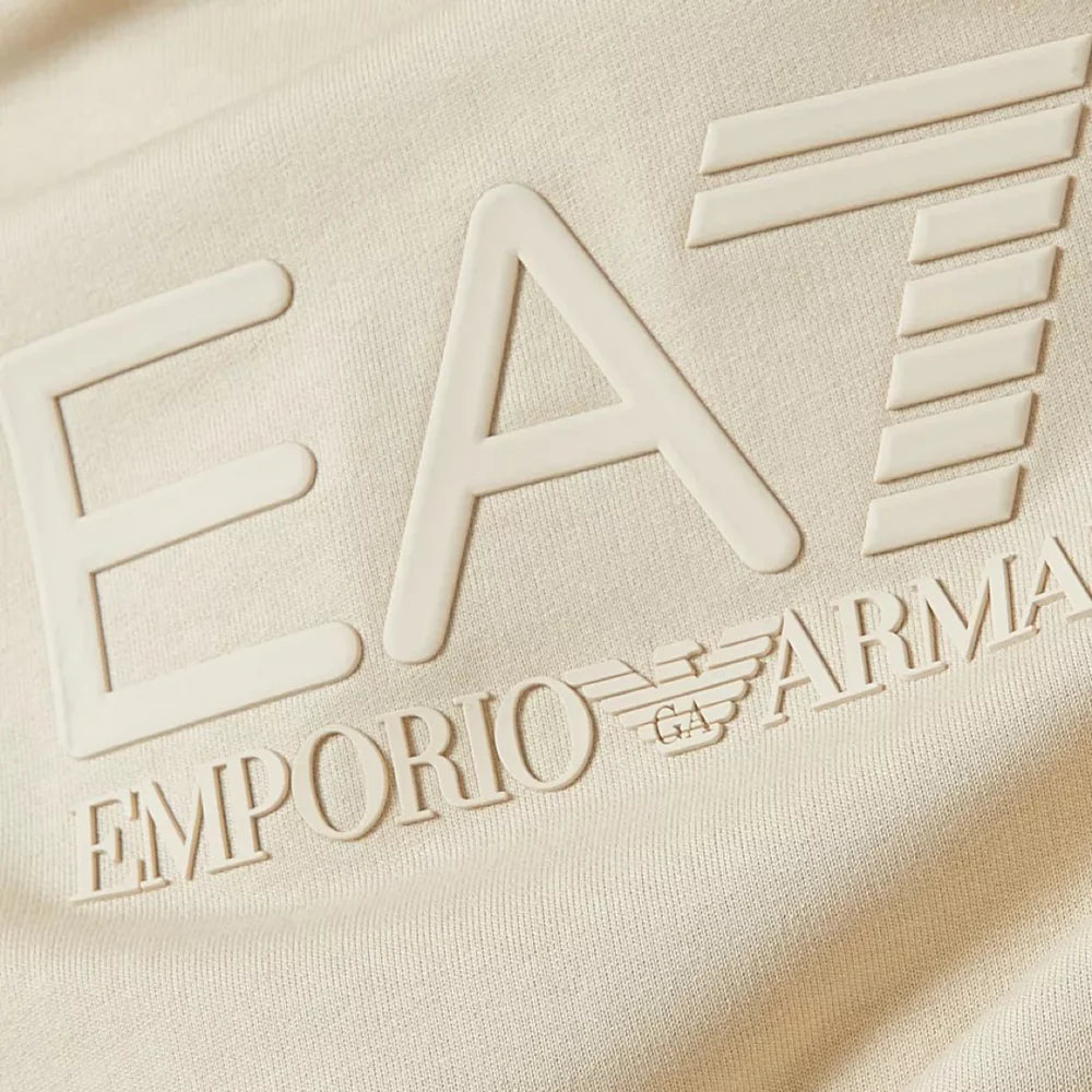Мъжки суичър в бежово Men’s sweatshirt EA7 Emporio Armani 7M000230 AF13512 U1079 Almond milk Brand logo view