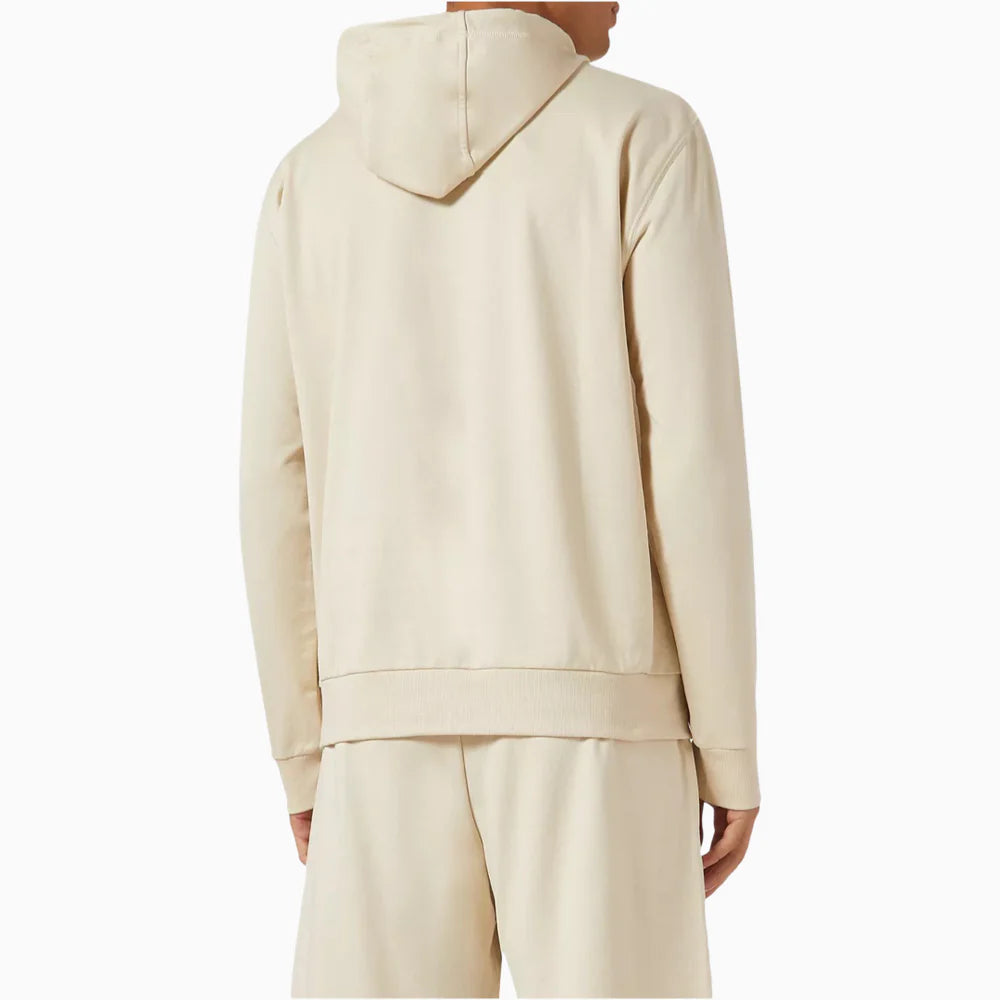 Мъжки суичър в бежово Men’s sweatshirt EA7 Emporio Armani 7M000230 AF13512 U1079 Almond milk Back view