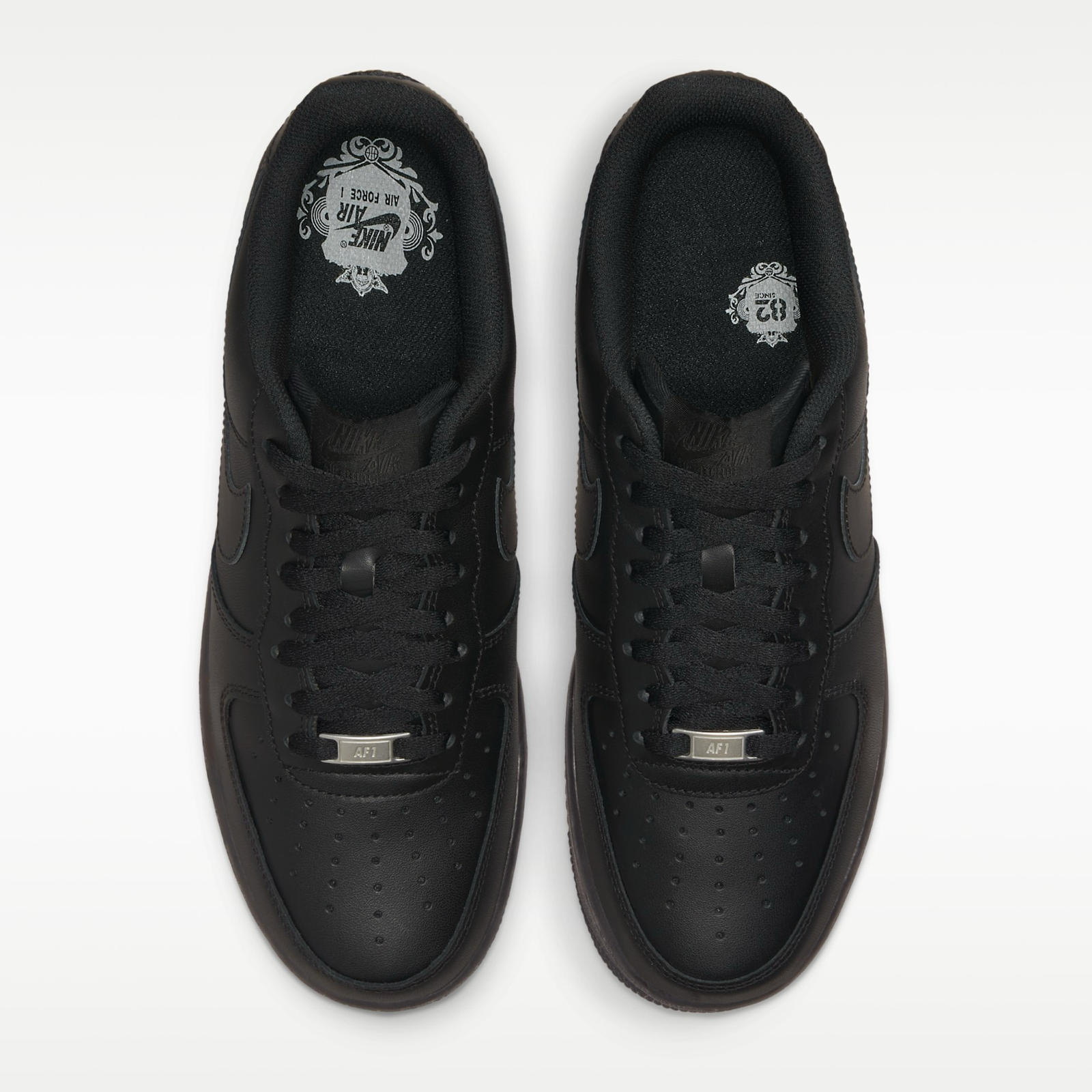 Мъжки черни кецове Nike Air Force 1 '07 CW2288-001 Men Sneakers Top View