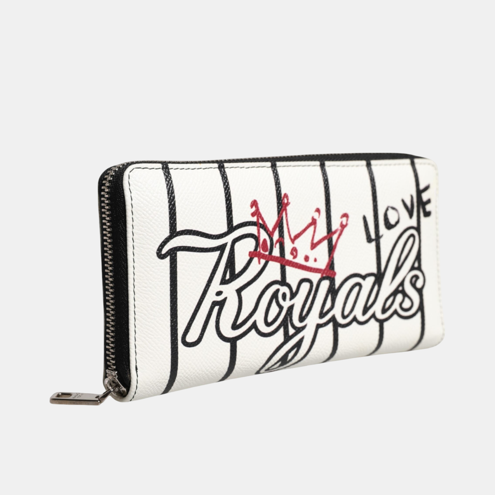 Dolce & Gabbana DG Crown Royals Continental Zip Around Wallet BP1672 AI475 HWT26 Side View