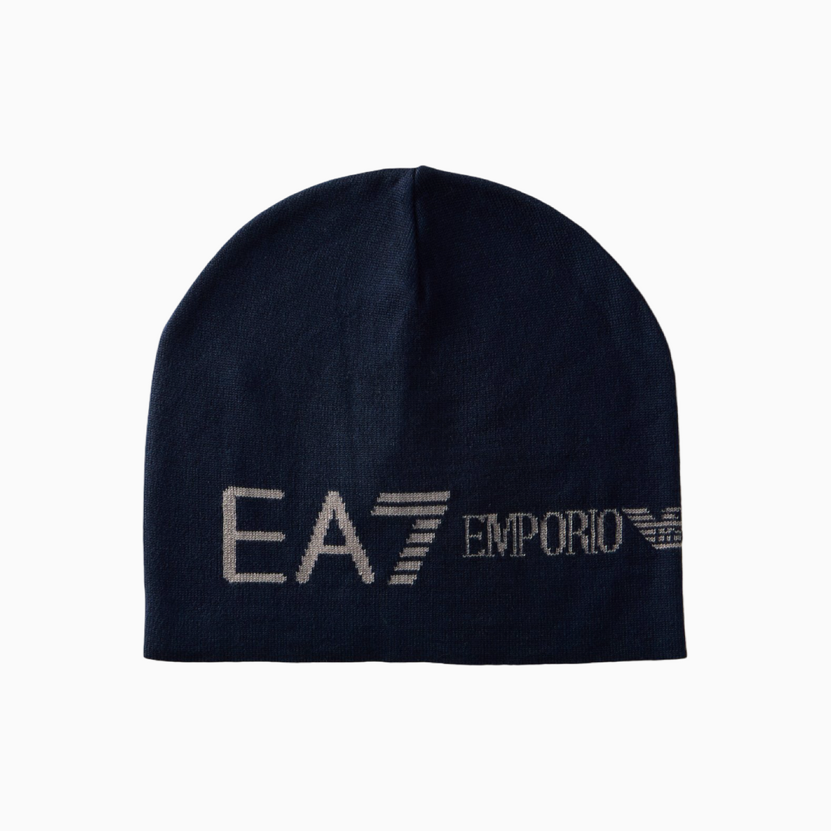 Мъжка тъмно синя зимна шапка EA7 Emporio Armani Men Winter Hat 7M000913 AF11994 MB042 Front View