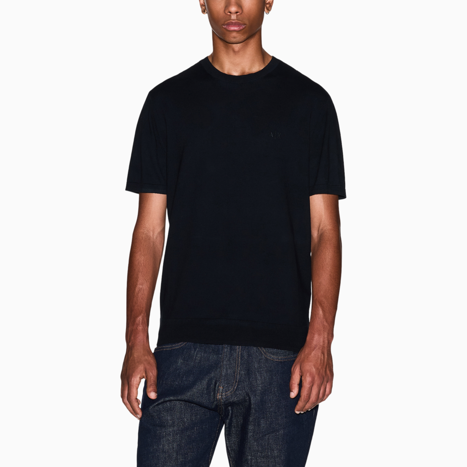 Мъжка тениска Armani Exchange Men Knit T-shirt 8NZM5C ZM3JZ 1200 Front View