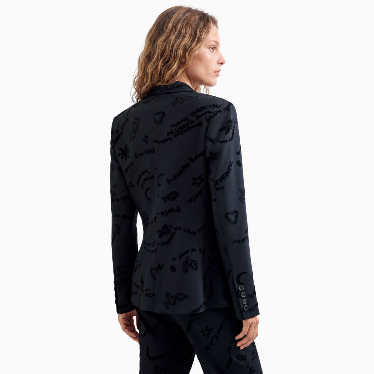 Дамско сако Desigual Women Blazer 26WWEW44 2000 Back View