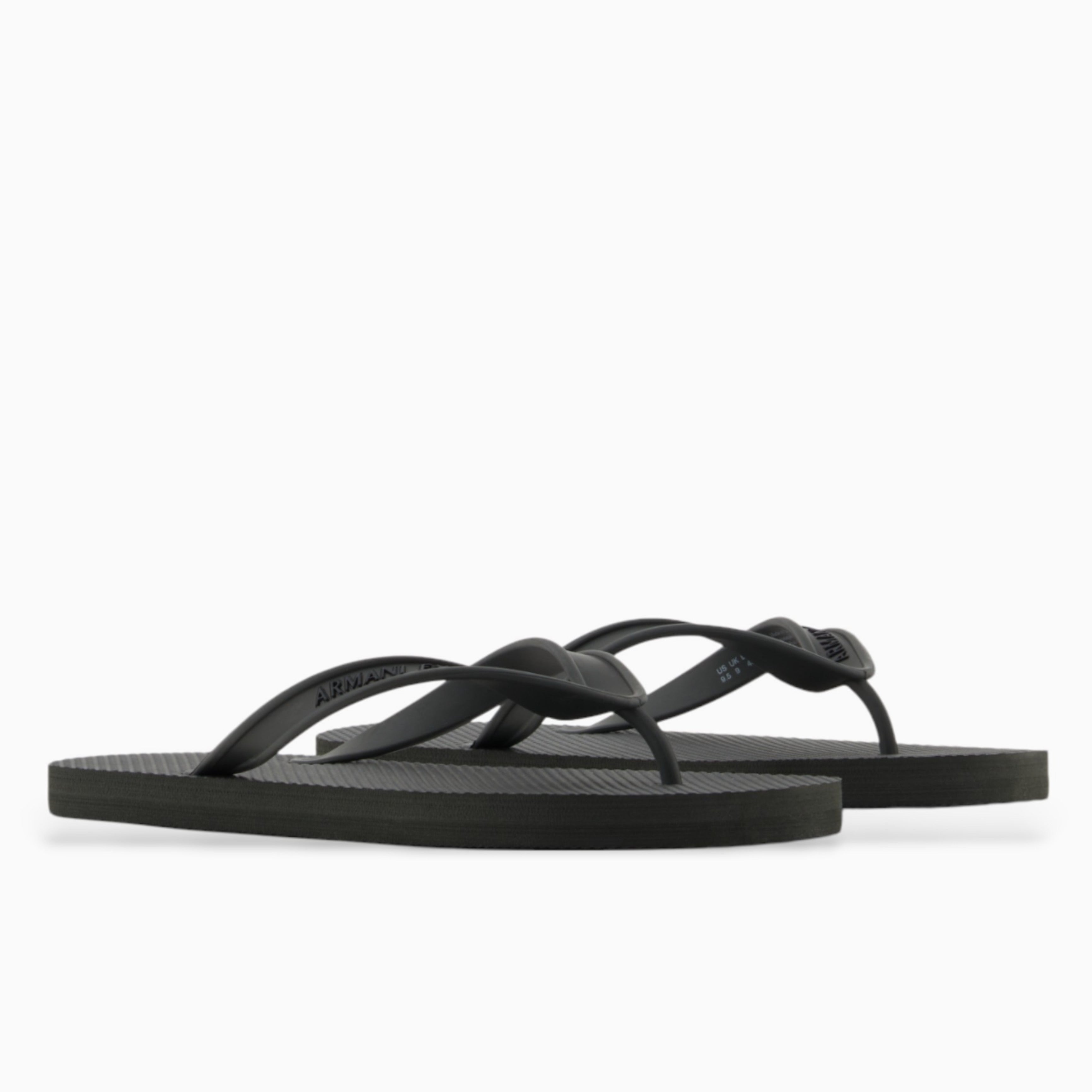 Мъжки джапанки в черно Men’s flip flops Armani Exchange XUQ002 XV676 R401 Black Lateral View