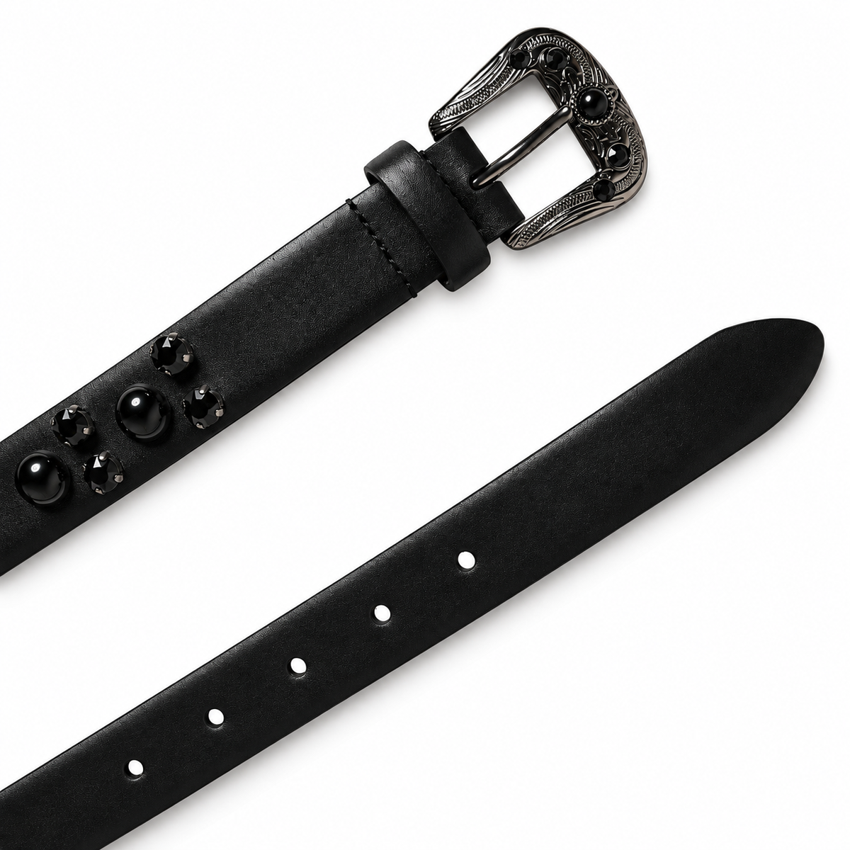 Men's belt Dolce & Gabbana SKU: BC4426 AX738 top view buckle and strap tip