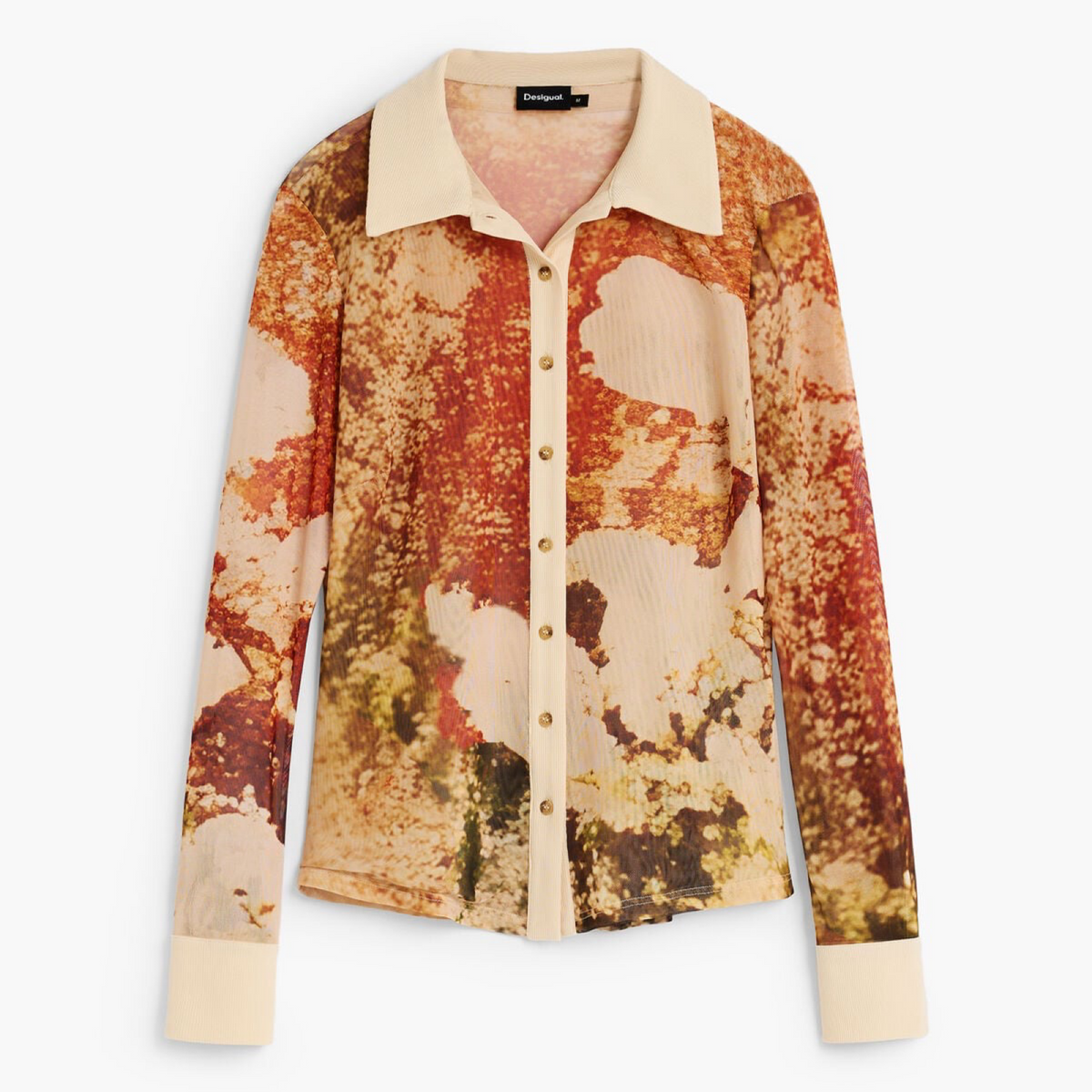Дамска риза Desigual Women Shirt 26WWTK23 6004 Front View