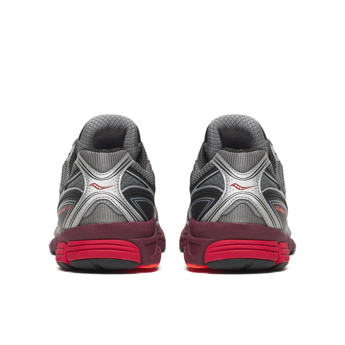 Мъжки маратонки Men’s sneakers Saucony ProGrid Guide 7 S101493-1013 Silver / Maroon heels view