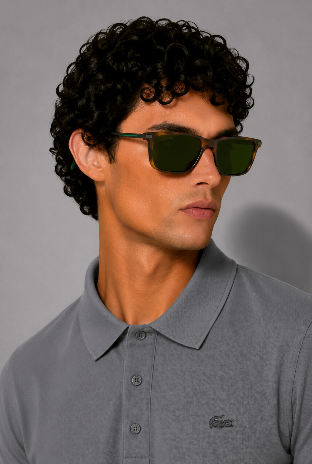 Мъжки слънчеви очила Men’s sunglasses LACOSTE L6017S 214 Brown lifestyle view