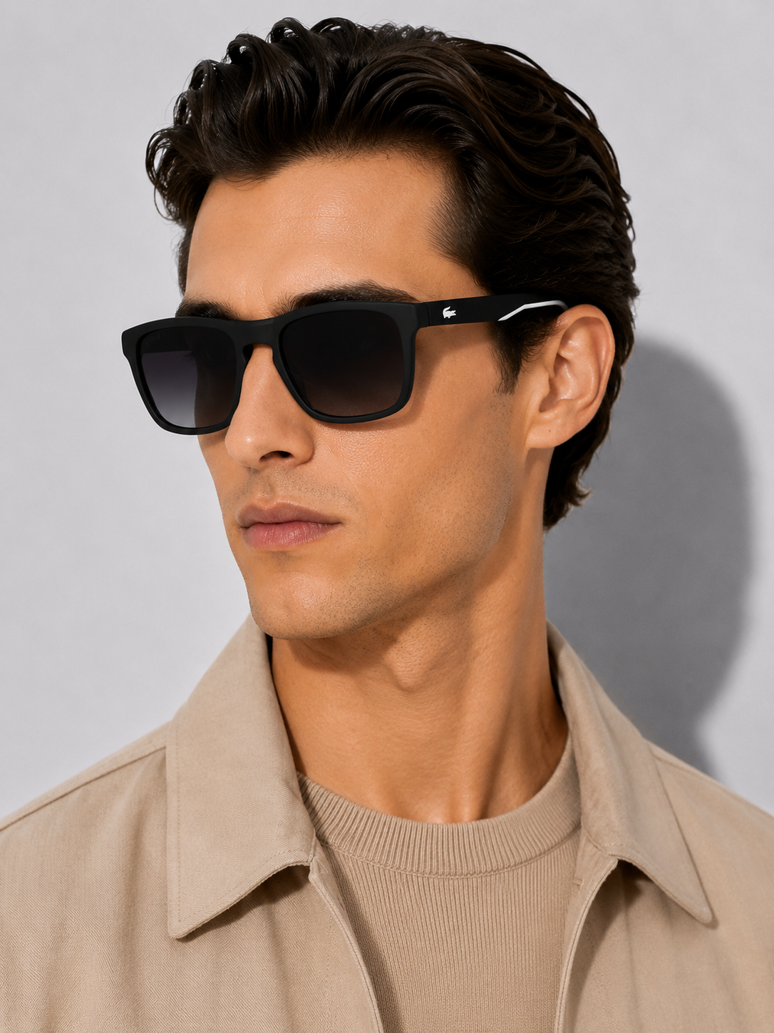 Мъжки слънчеви очила Men’s sunglasses LACOSTE L956SN 002 Black lifestyle view