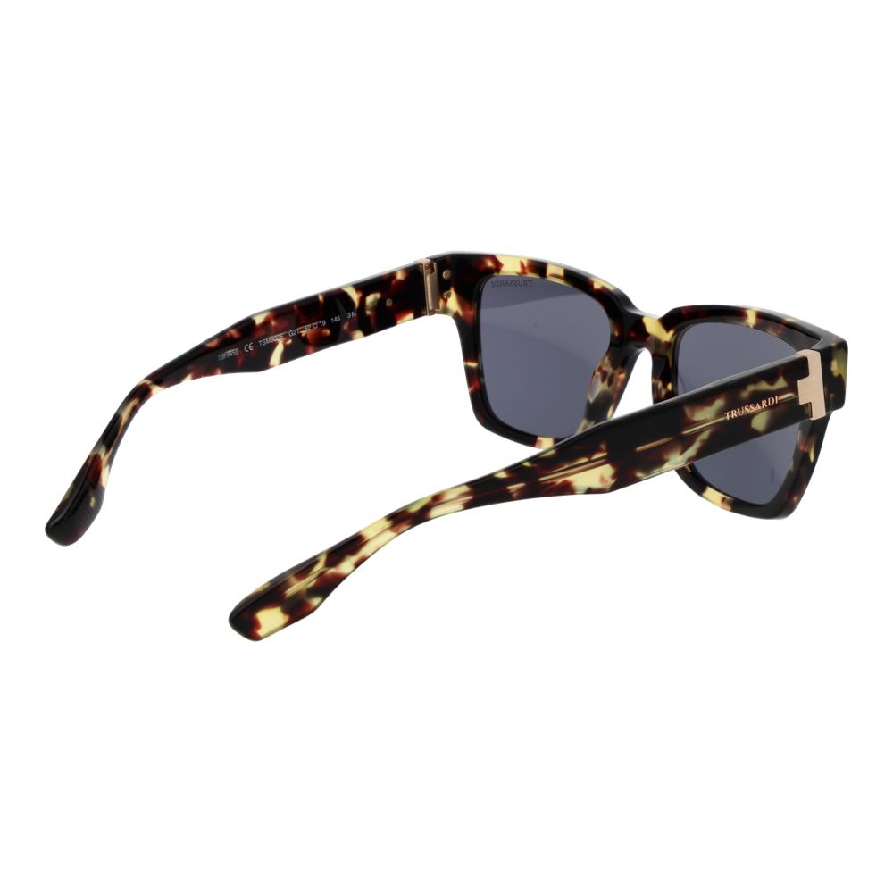 Мъжки слънчеви очила Men’s sunglasses Trussardi TSM9026 52G21 Brown back view