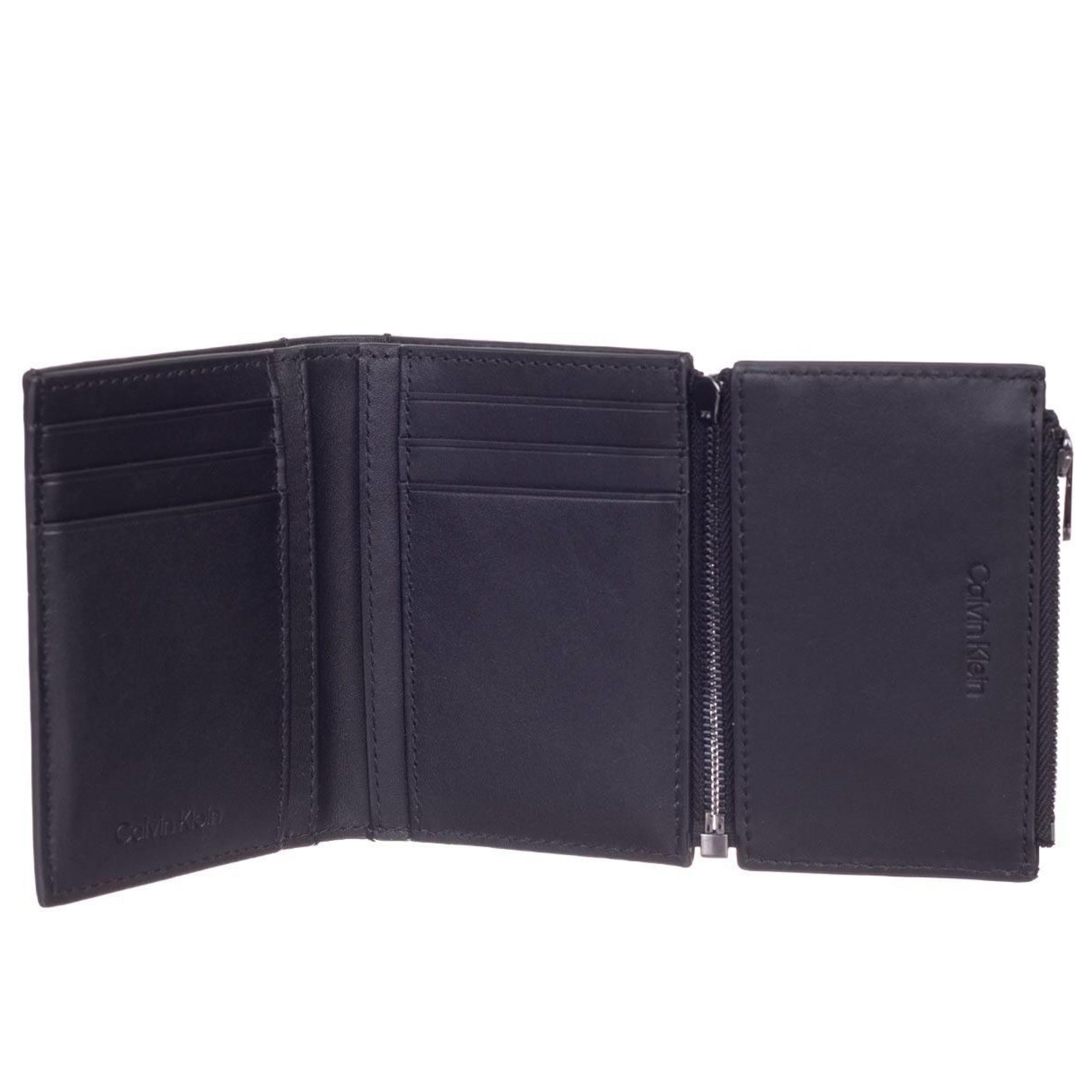 Мъжки вертикален портфейл Men's vertical wallet Calvin Klein K50K510886 Black inside view