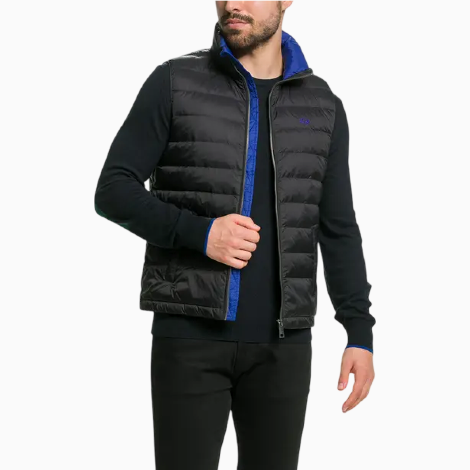 Мъжка жилетка Men’s vest La Martina XMO015PA012 09999 front view