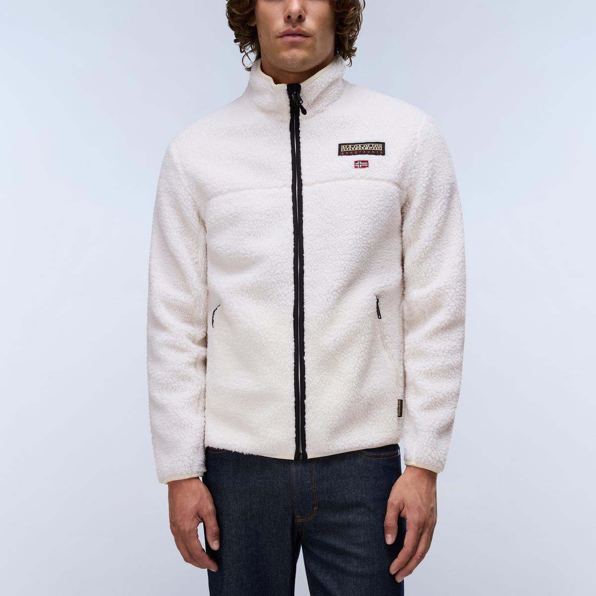 Men’s zip-up fleece jacket Napapijri Tynik
NP0A4IA9T TYNIK FZ N1J White