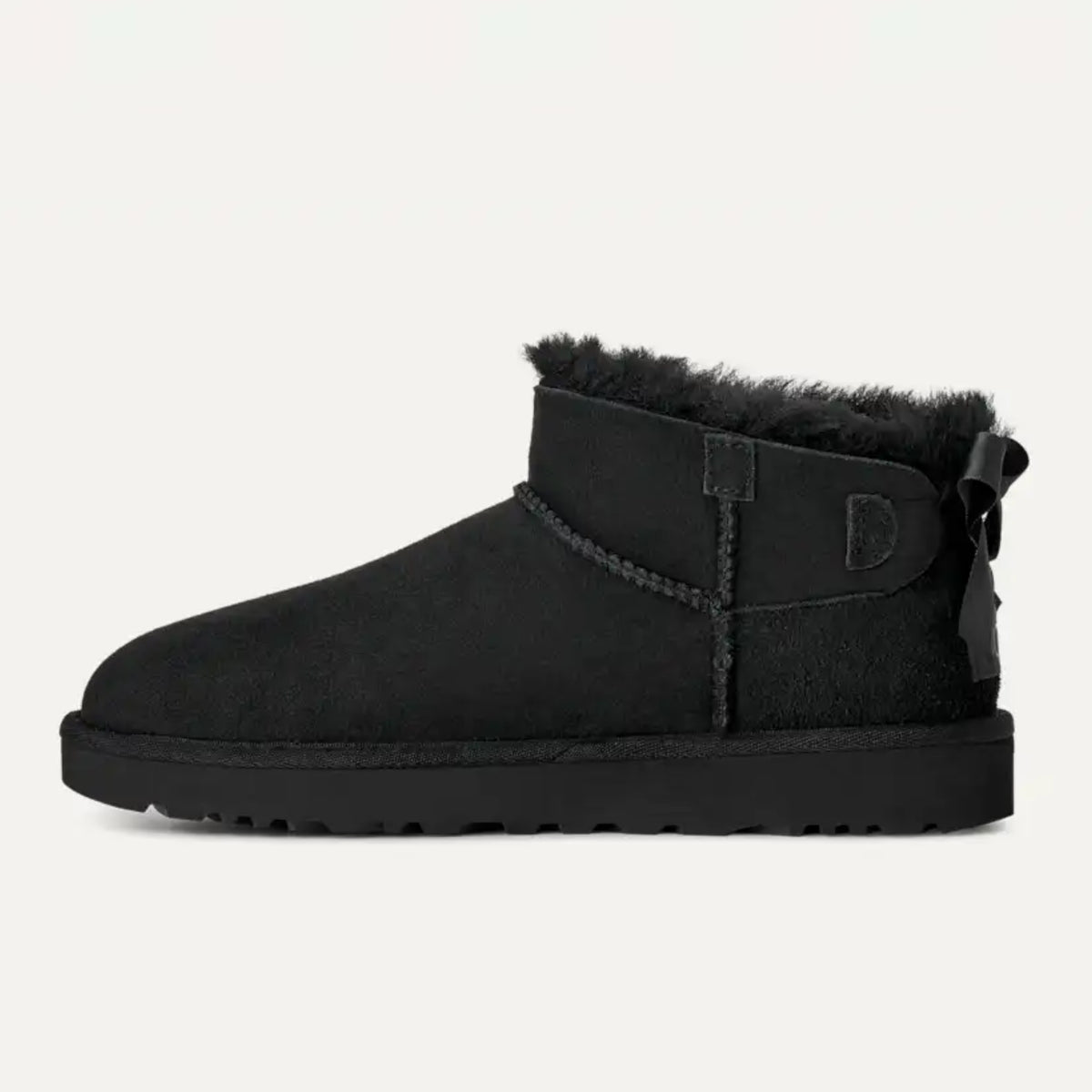 Дамски боти Women’s UGG Ultra Mini Bailey Bow Boots 1185491 Black medial view