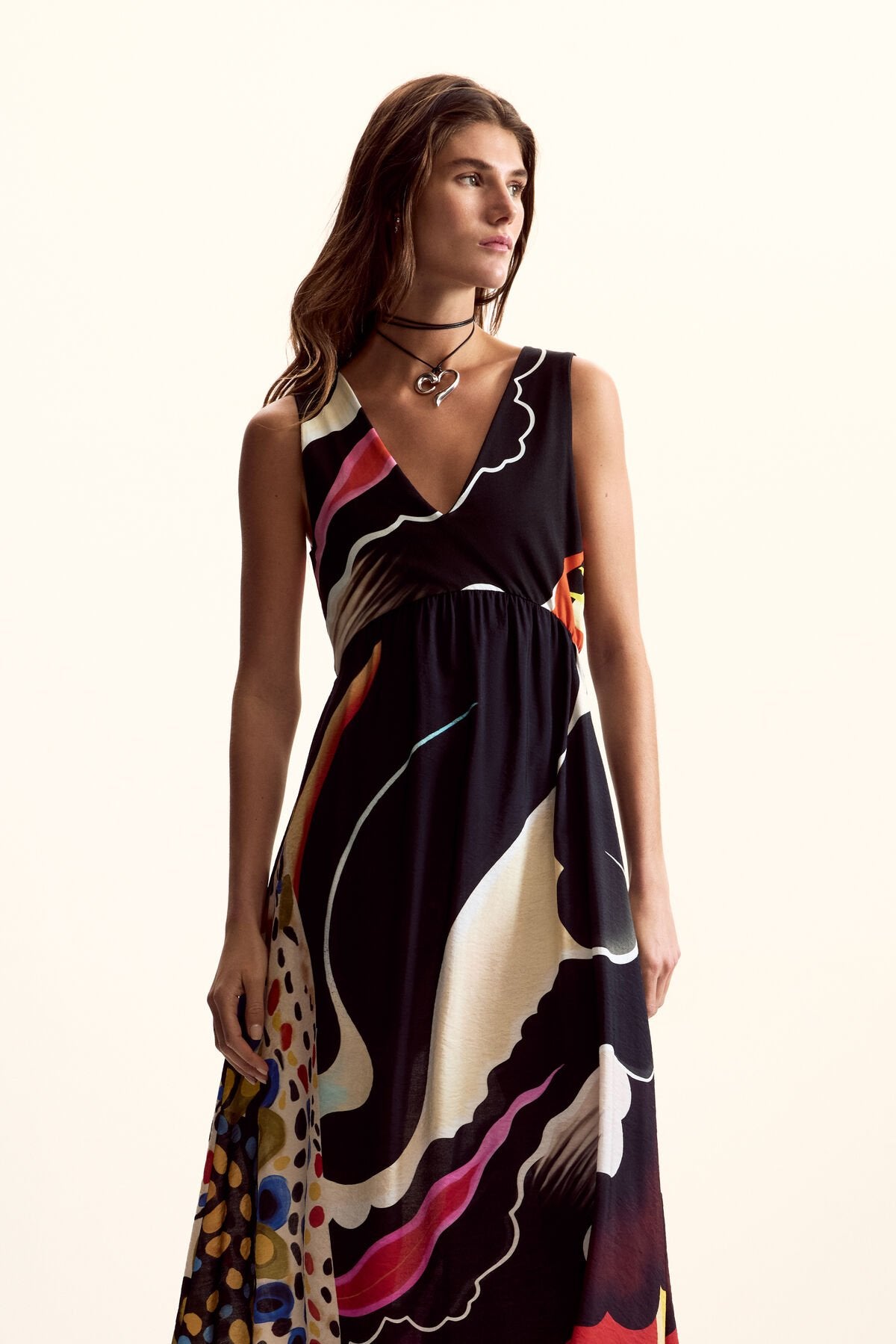 Дамска рокля Women’s dress Desigual by M. Christian Lacroix 26SWVW602000 front view