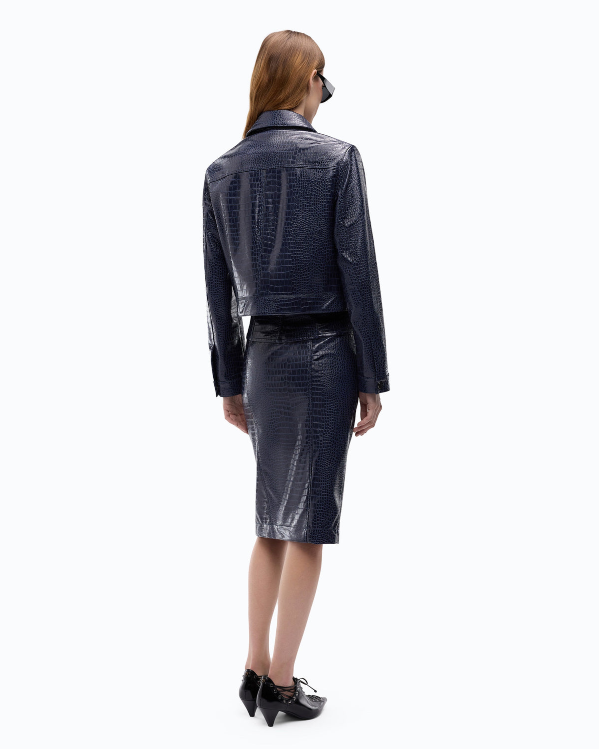 Women’s jacket Pinko BONARDA
107858A3MR F92 Dark Blue back view