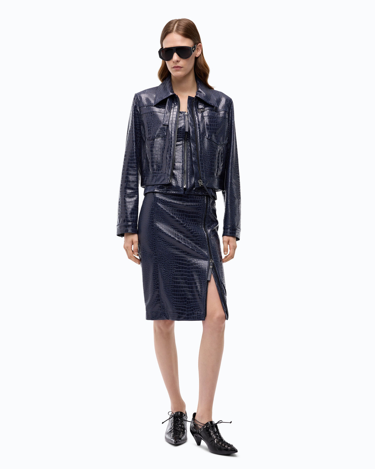 Women’s jacket Pinko BONARDA
107858A3MR F92 Dark Blue head to toe view