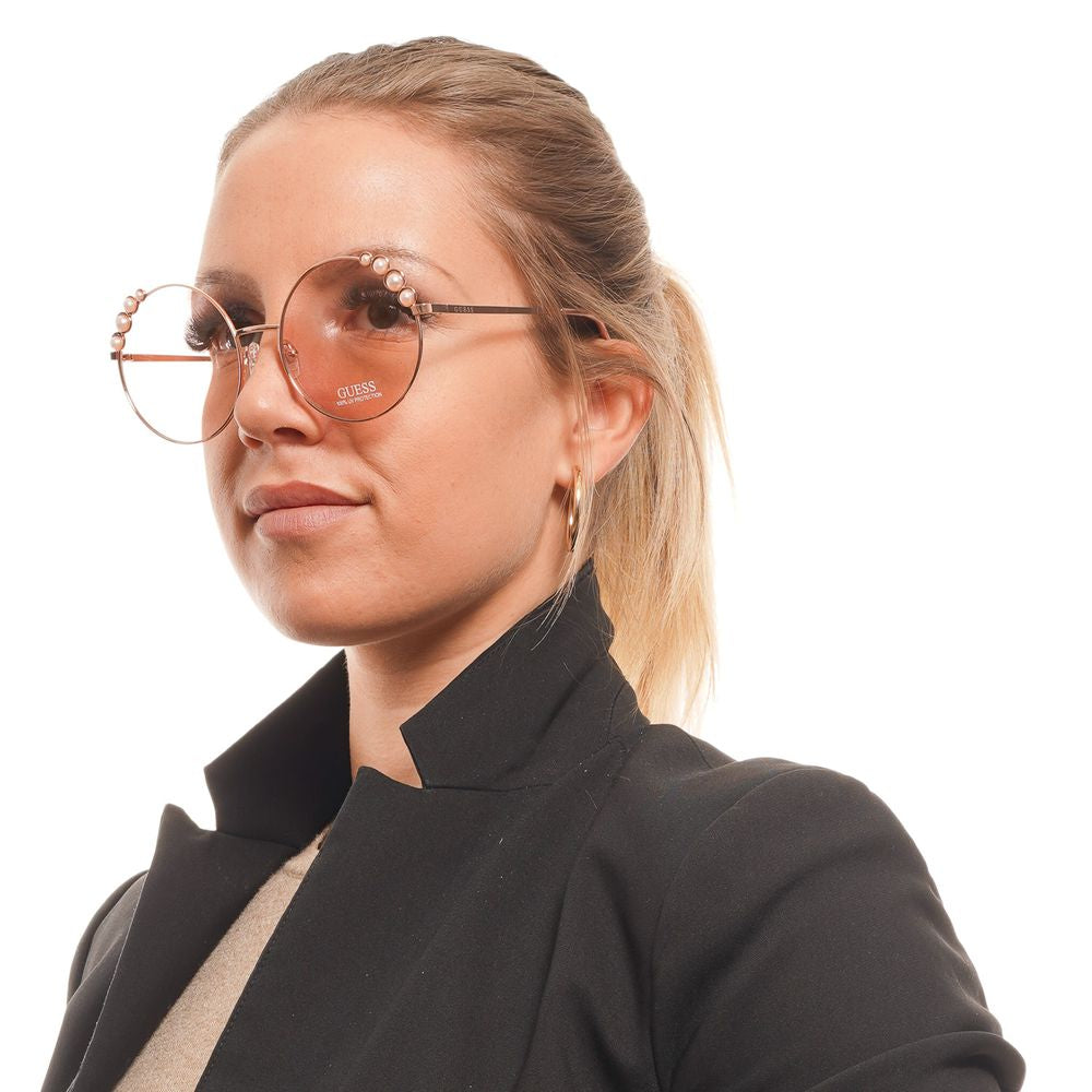 Дамски слънчеви очила Women’s metal sunglasses Guess GF0355 28T Rose Gold lifestyle view