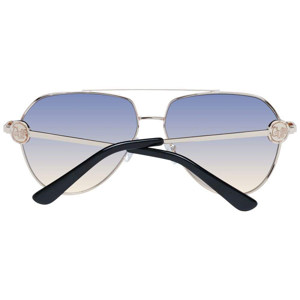 Дамски слънчеви очила Women’s metal sunglasses Guess GF6140 32W Golden back view