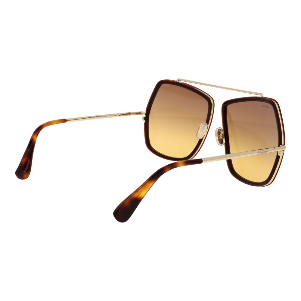 Дамски слънчеви очила Women’s metal sunglasses Max Mara MM0060 48F Brown angled view
