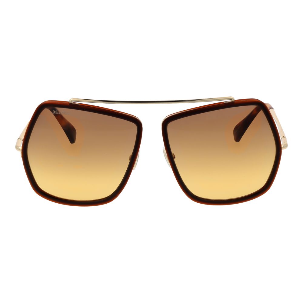 Дамски слънчеви очила Women’s metal sunglasses Max Mara MM0060 48F Brown front view