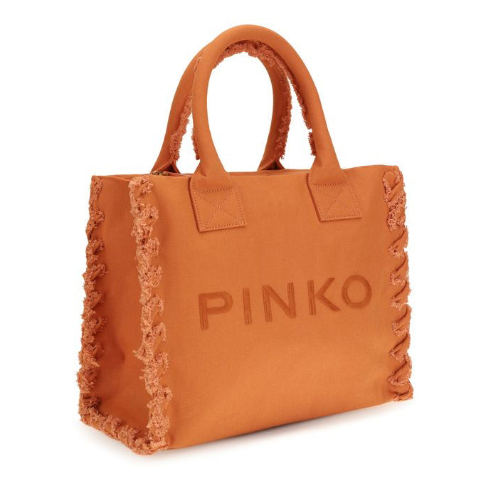 Дамски шопинг чанти Women’s shopping bag Pinko 106673A3A4A76 Orange angled view